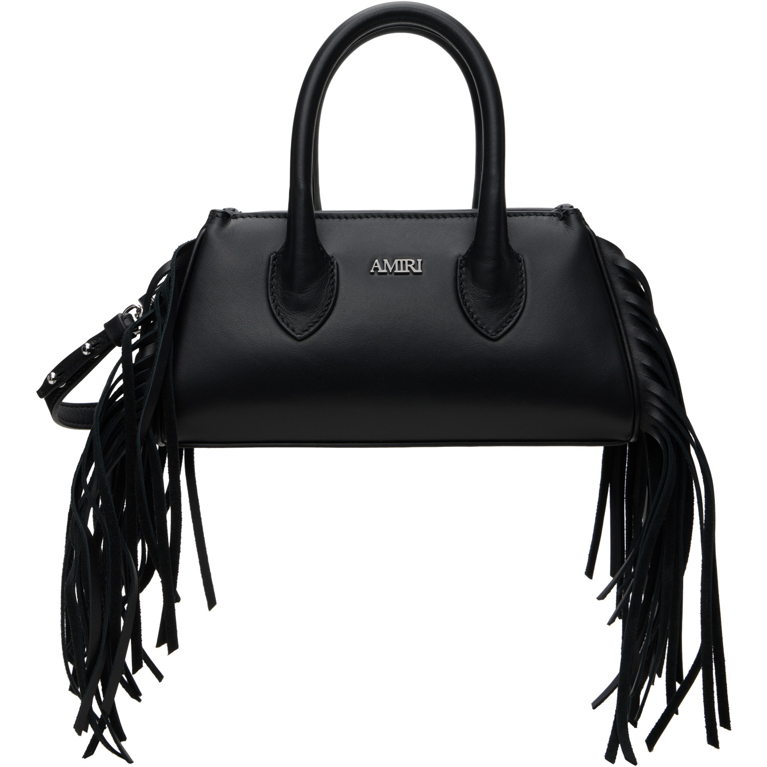 AMIRI Black Fringe Micro Honey Bag