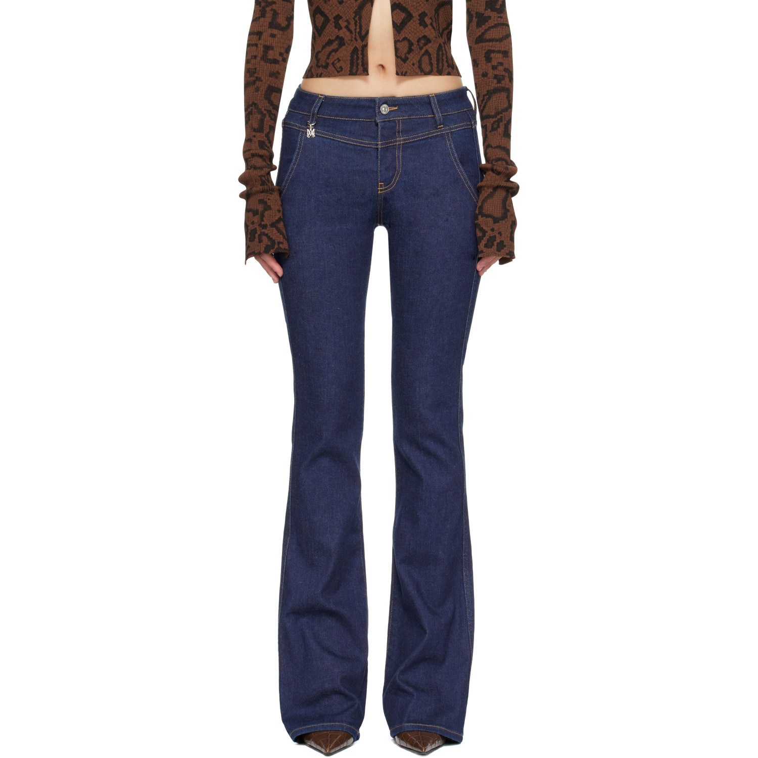 AMIRI Blue Raw Jeans