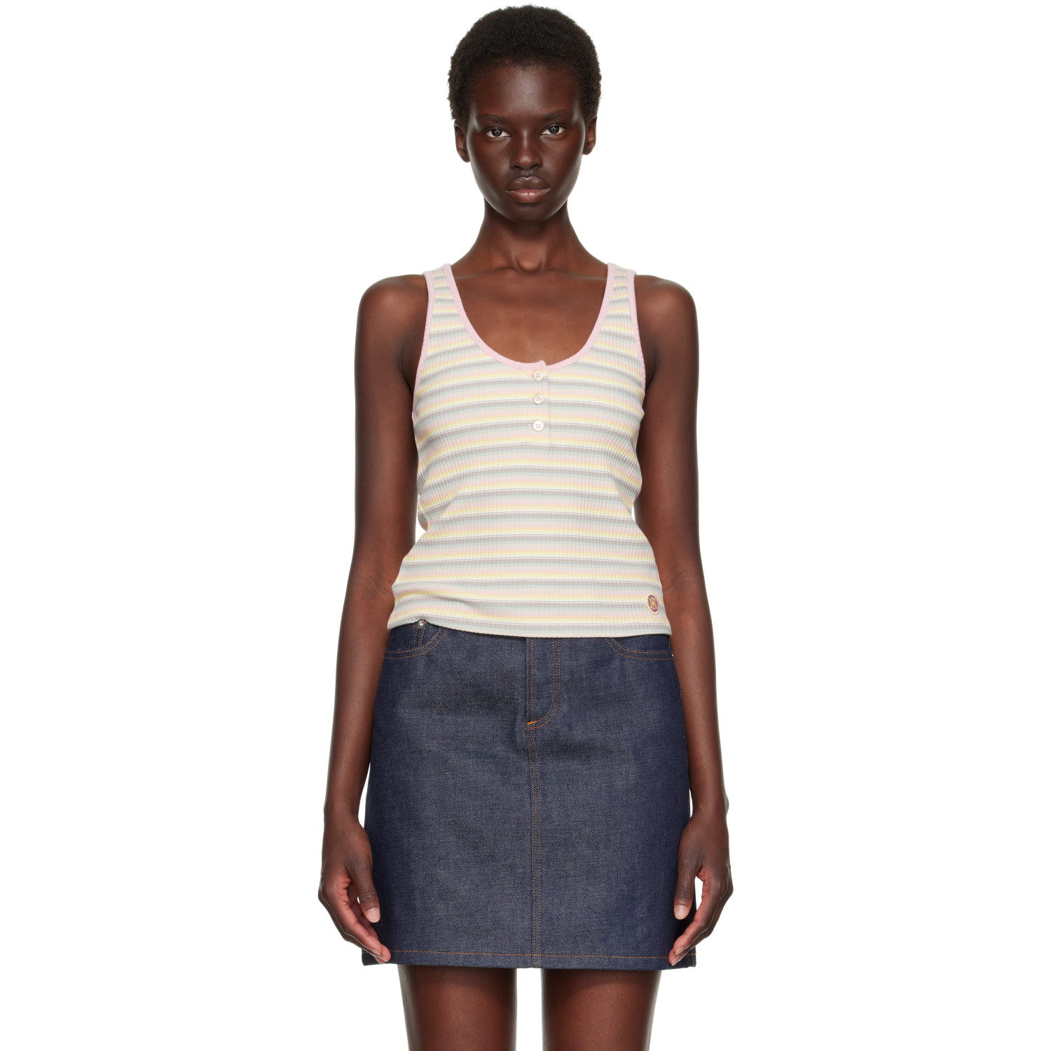 AMIRI Multicolor MA Striped Tank Top