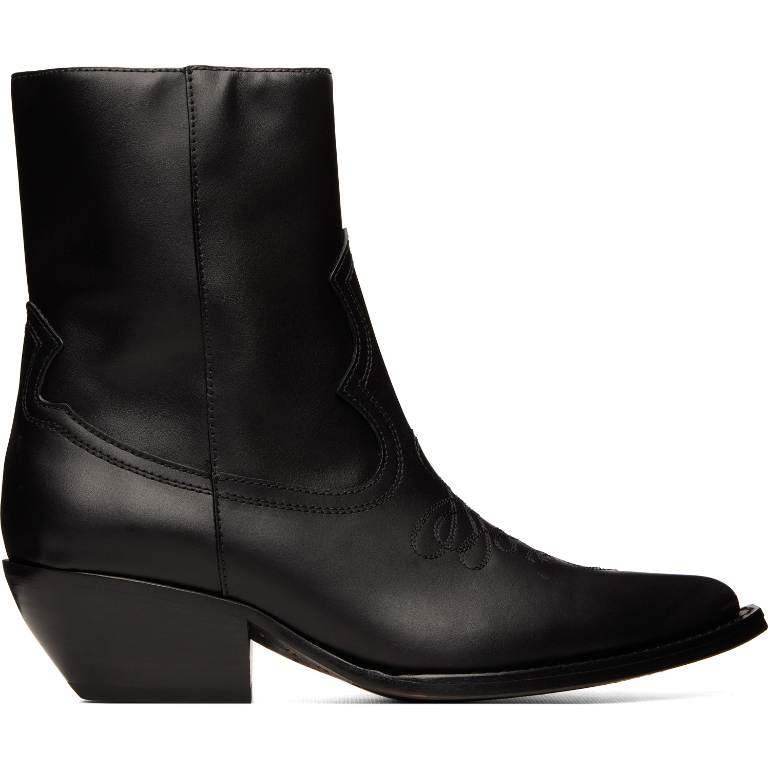 AMIRI Black Leather Ryder Boots
