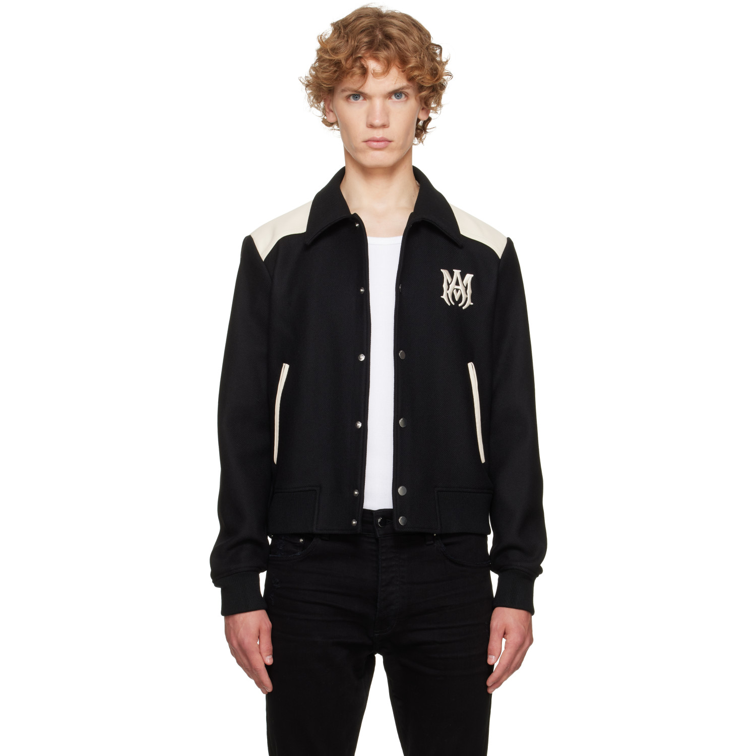 AMIRI Black & Off-White MA Band Jacket