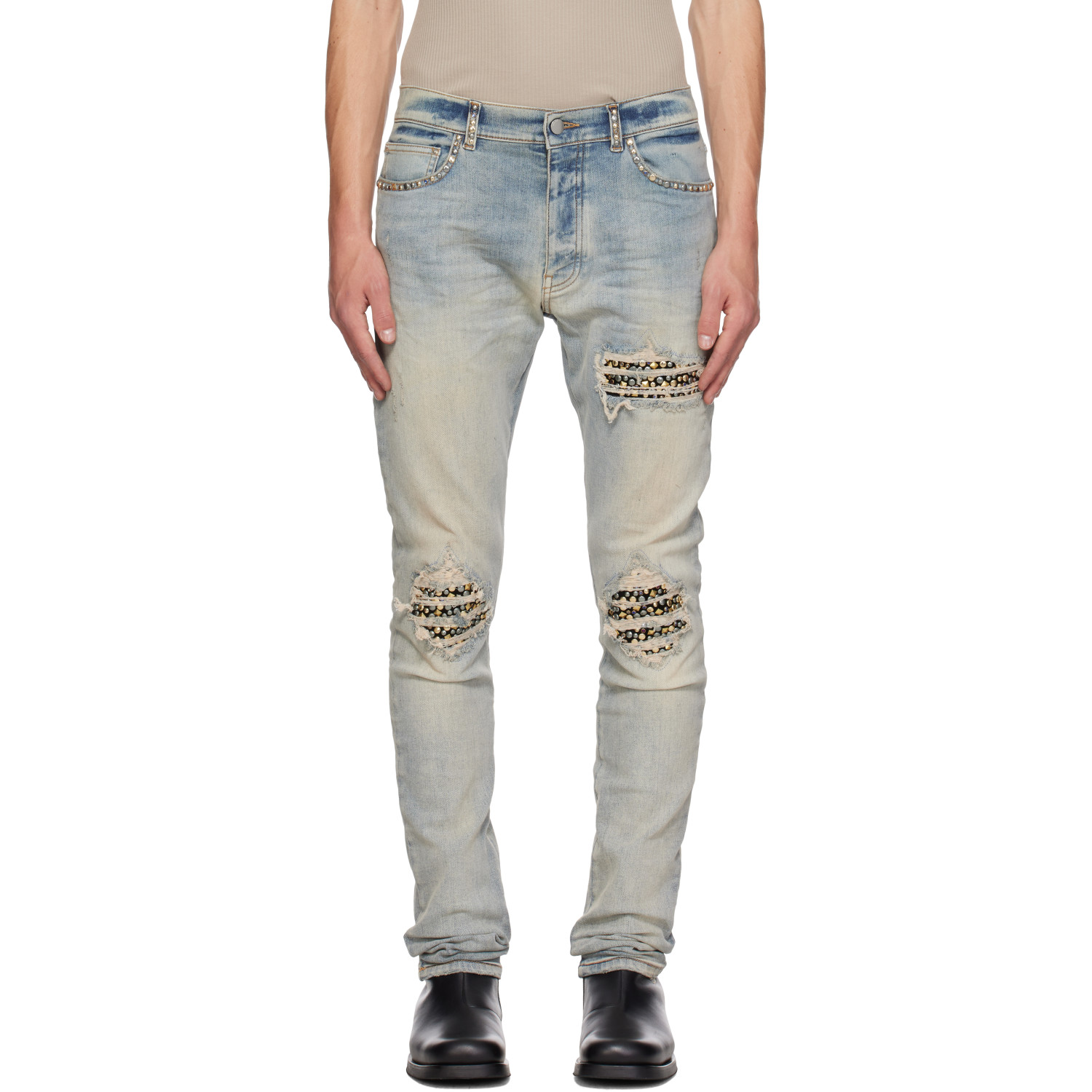 AMIRI Blue Studs MX1 Jeans