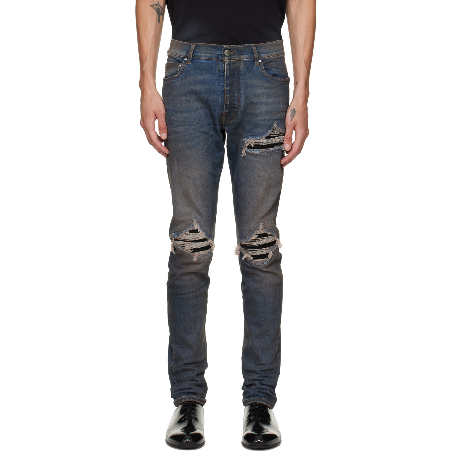 AMIRI Blue MX1 Ultrasuede Jeans