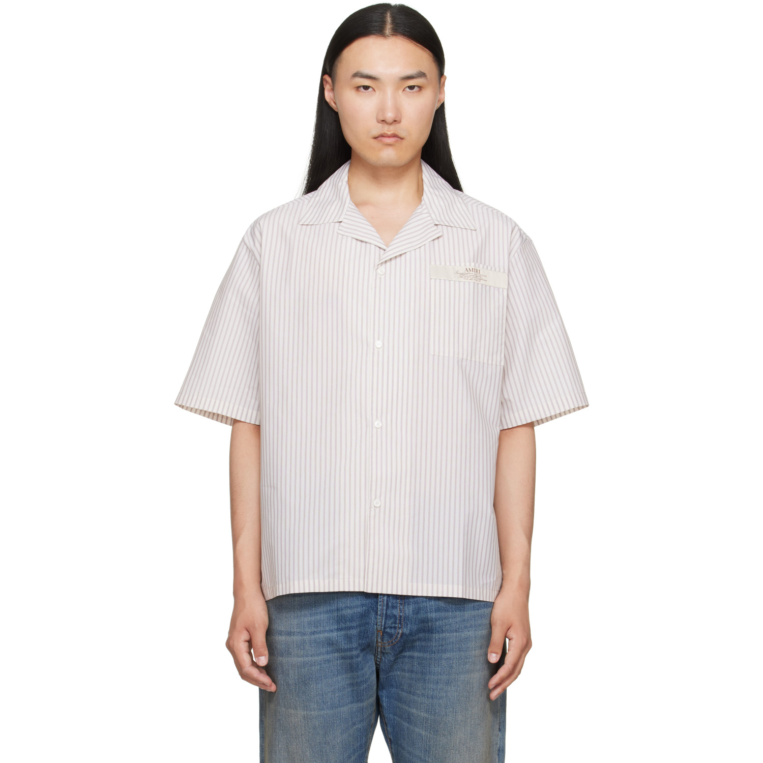 AMIRI Off-White 'Amiri Spirit' Box Camp Shirt