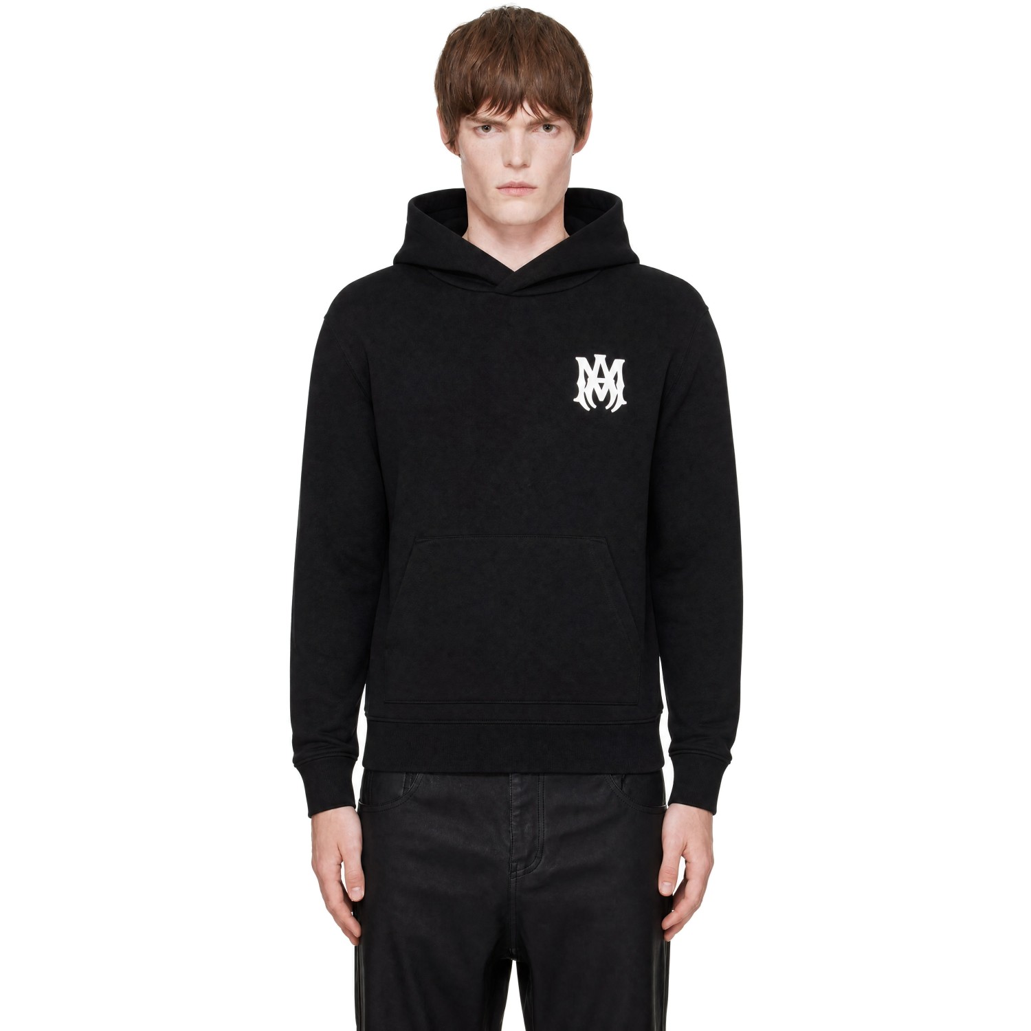 AMIRI Black MA Core Logo Hoodie