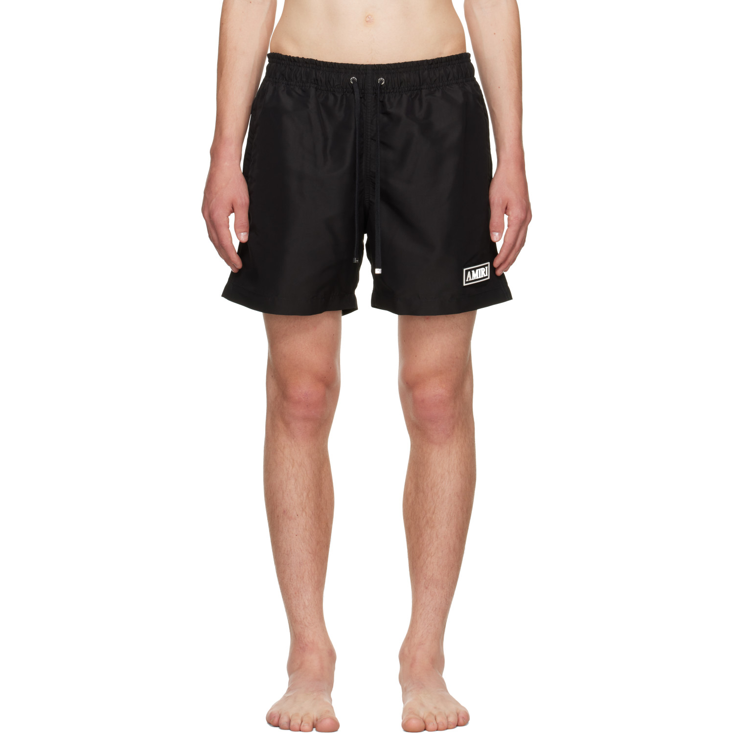 AMIRI Black 'Amiri' Patch Swim Shorts