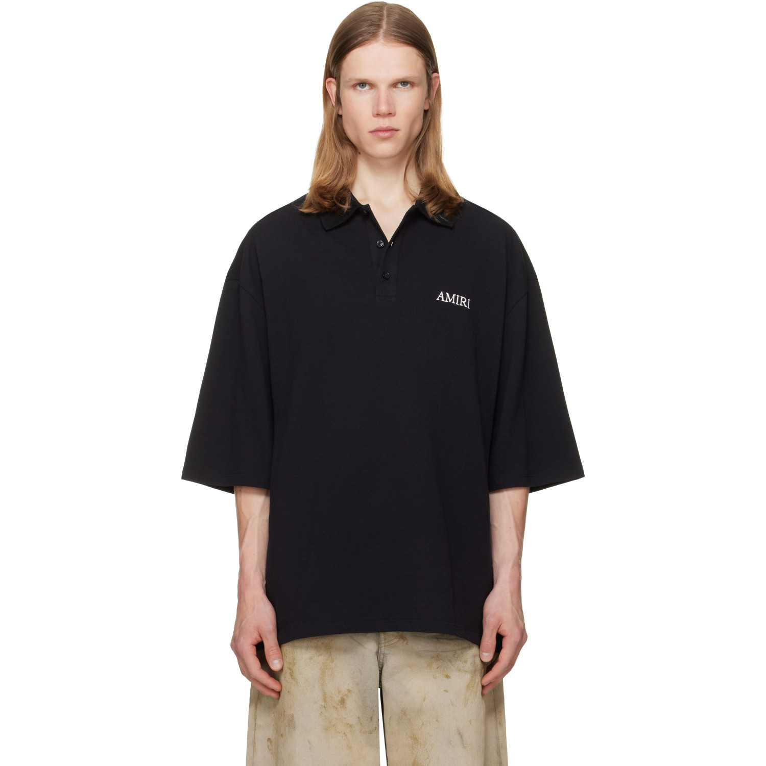 AMIRI Black 'AMIRI' Polo