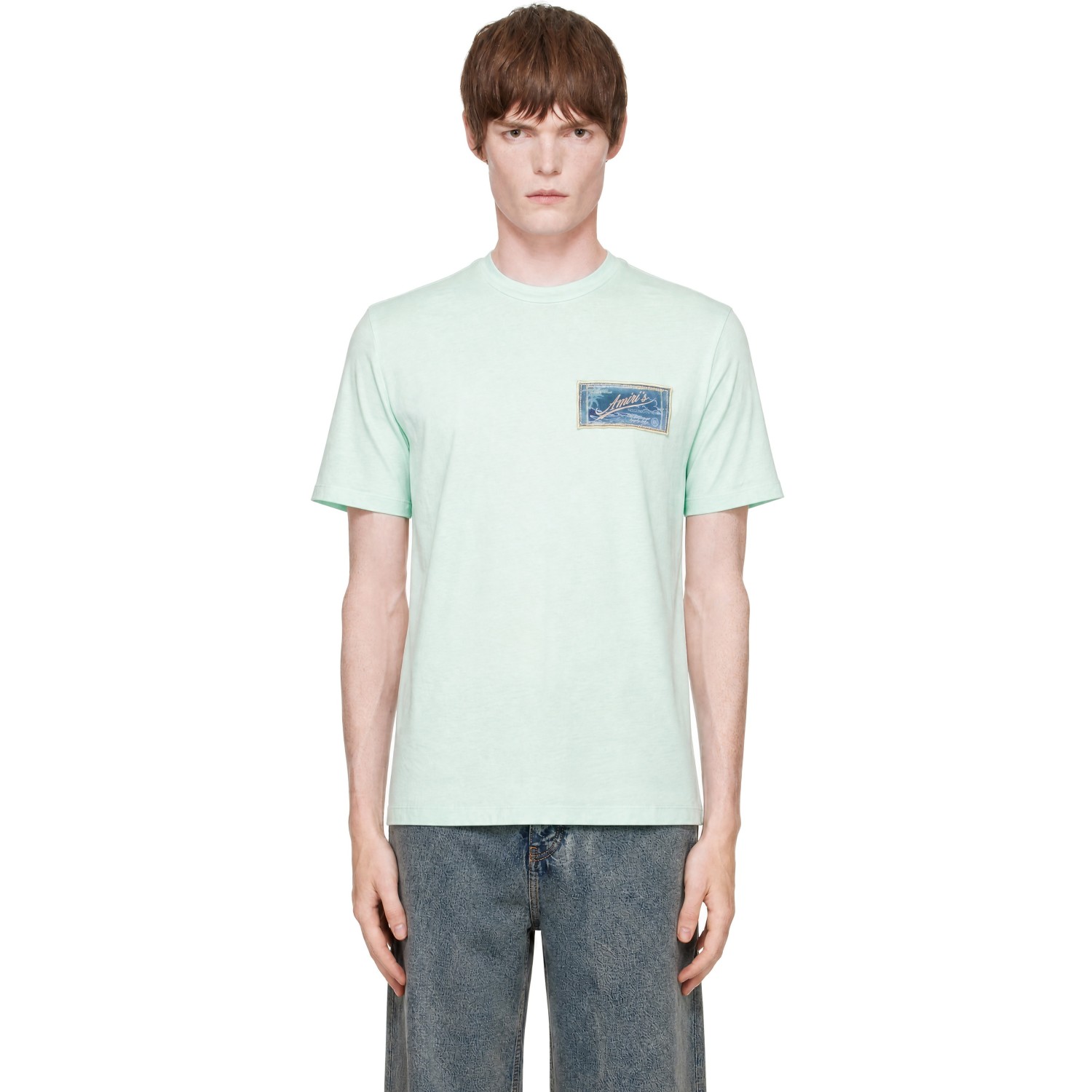AMIRI Green 'AMIRI Quality Goods' Label T-shirt