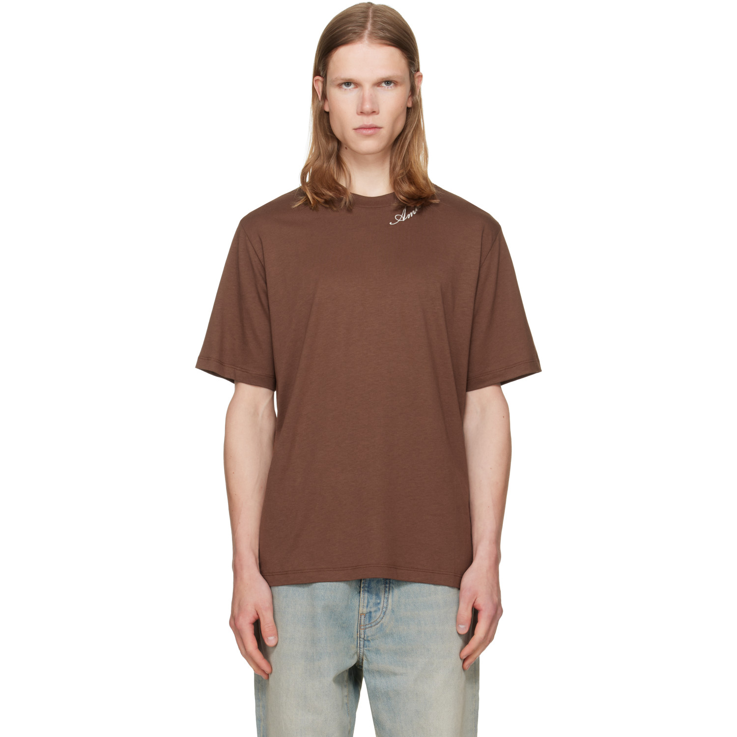 AMIRI Brown Script JModal Reg T-shirt