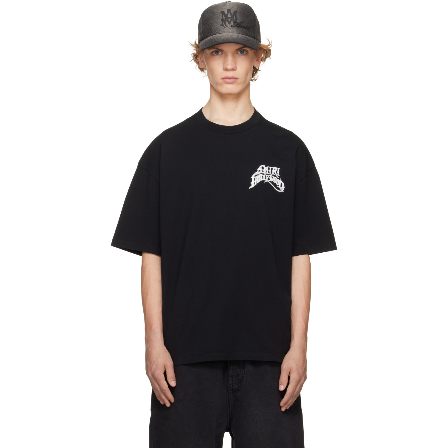 AMIRI Black 'Amiri Hollywood' Lightweight Jersey Skate T-shirt