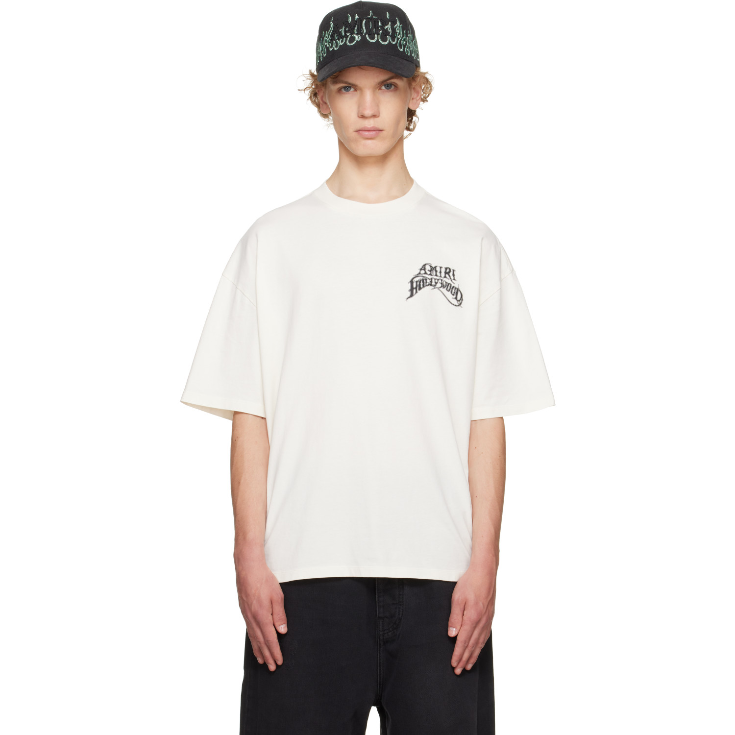 AMIRI Off-White 'Amiri Hollywood' Lightweight Jersey Skate T-shirt