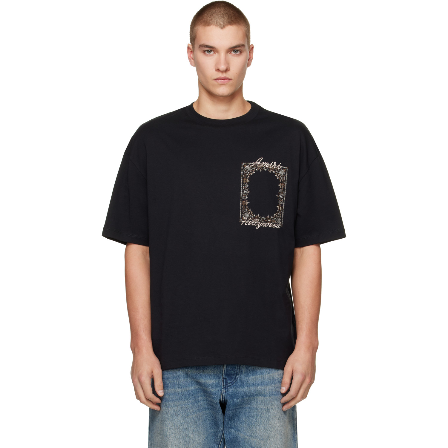 AMIRI Black MA Quad Bandana T-shirt