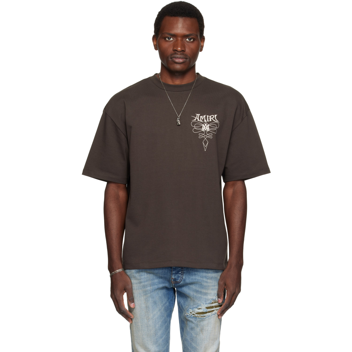 AMIRI Brown 'Amiri Lasso' Oversized T-shirt