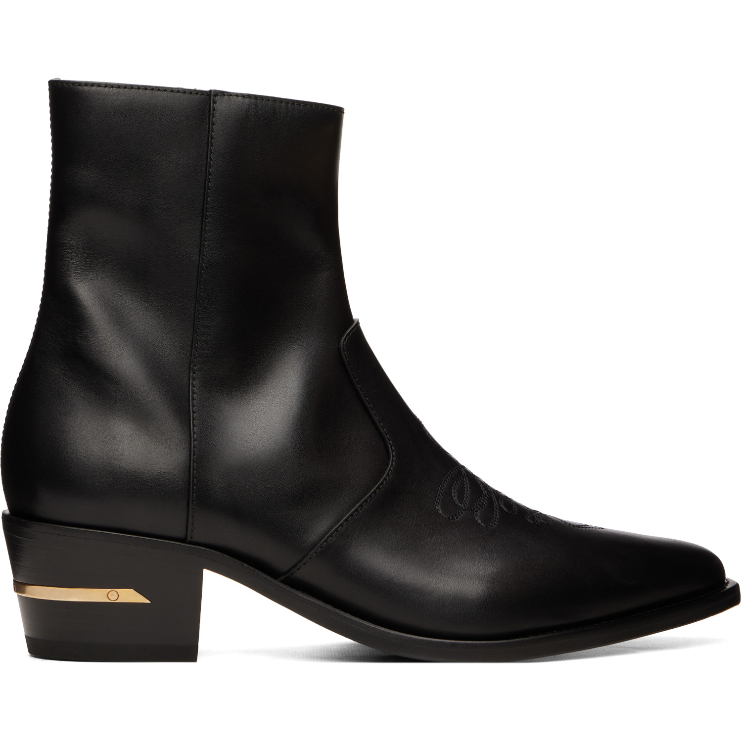 AMIRI Black Leather Ryder Boots