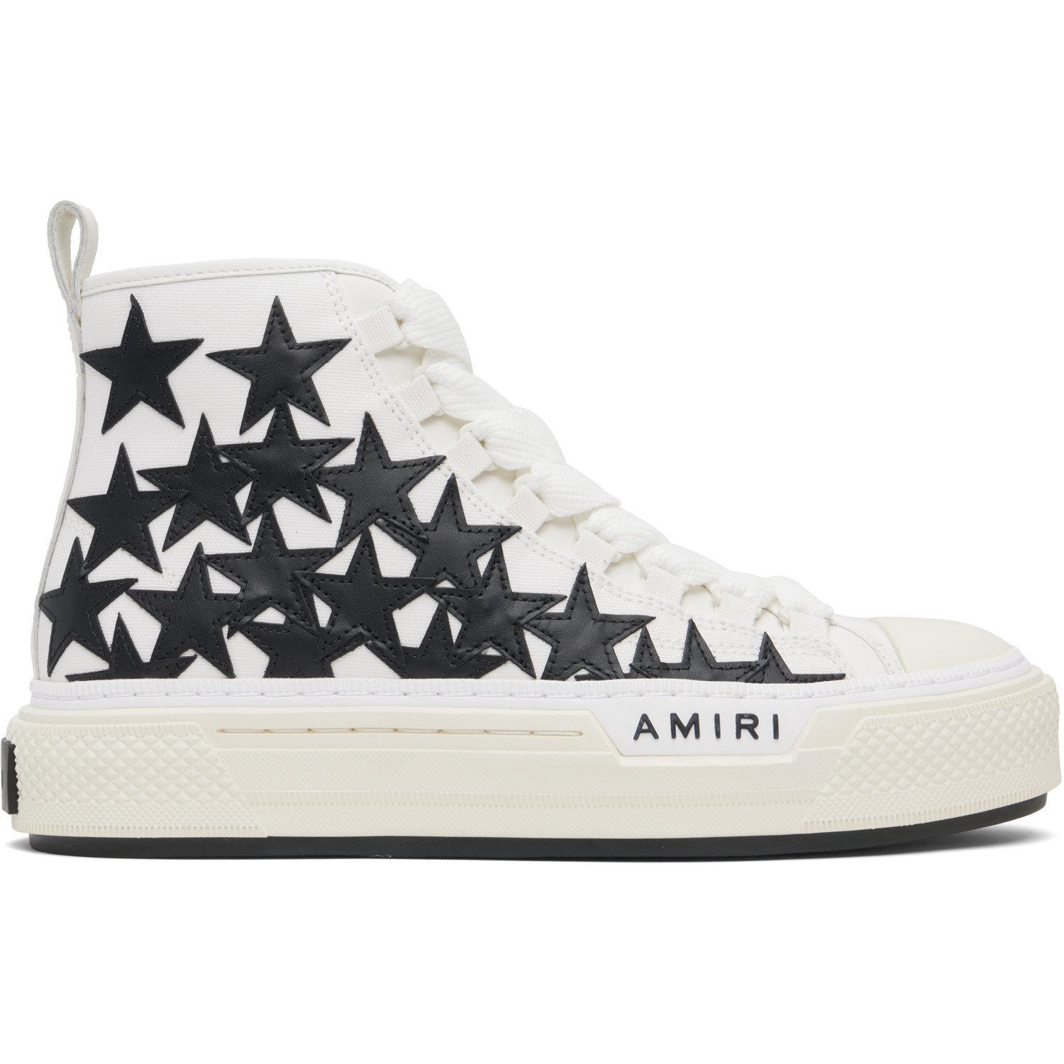 AMIRI White & Black Stars Court Hi Sneakers