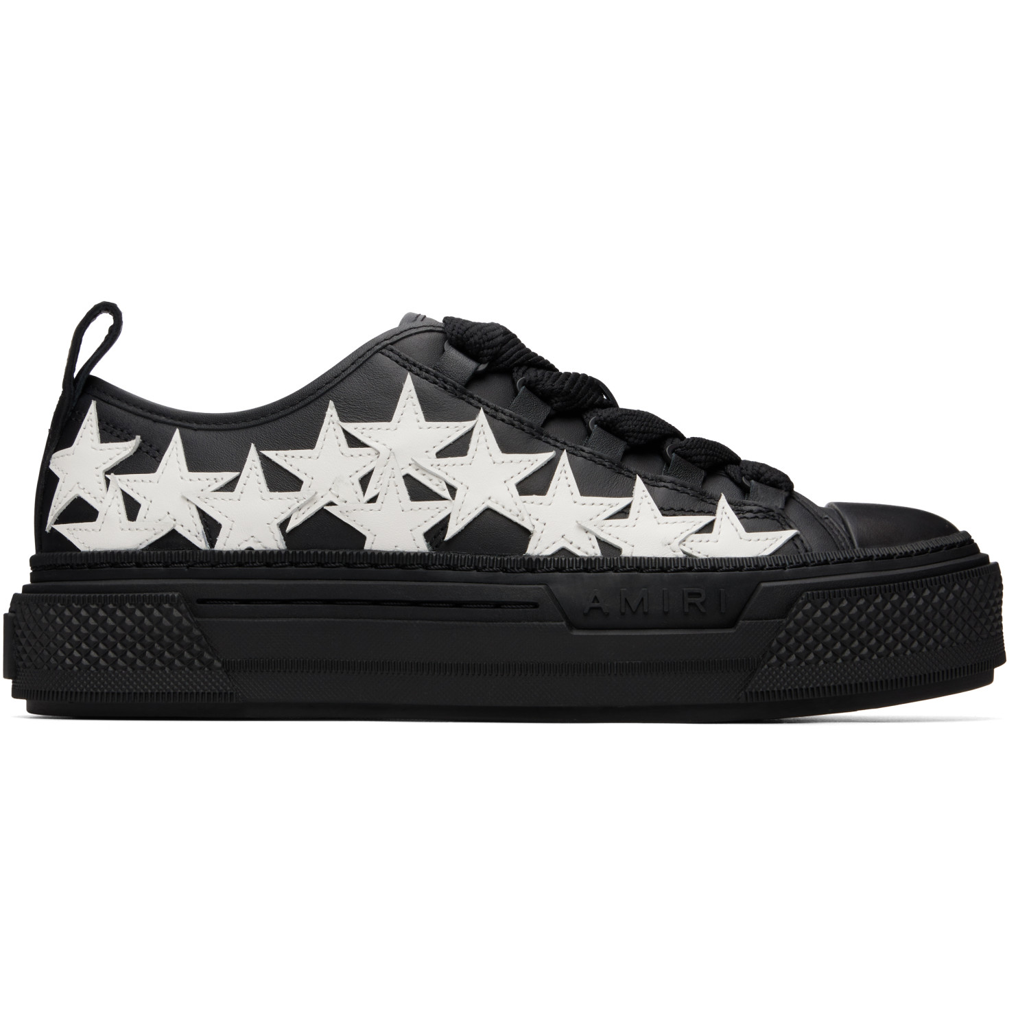 AMIRI Black Stars Court Low Sneakers