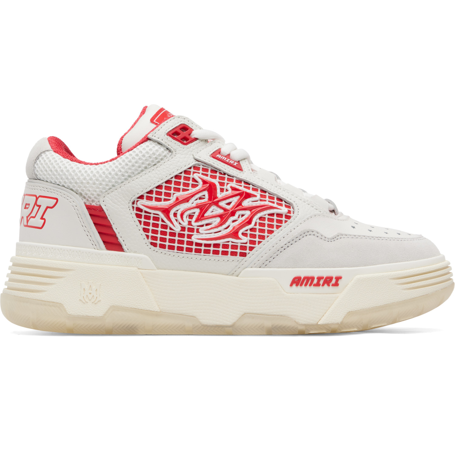 AMIRI White & Red MA-94 Sneakers