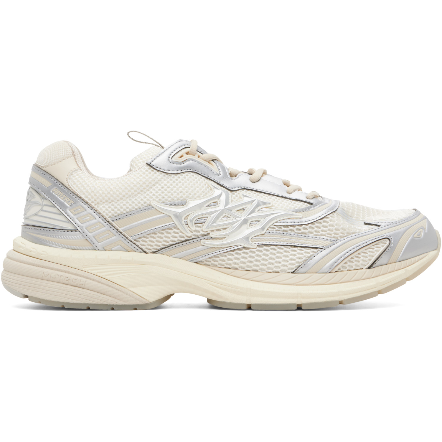AMIRI Gray & White Metallic M-Tech Sneakers