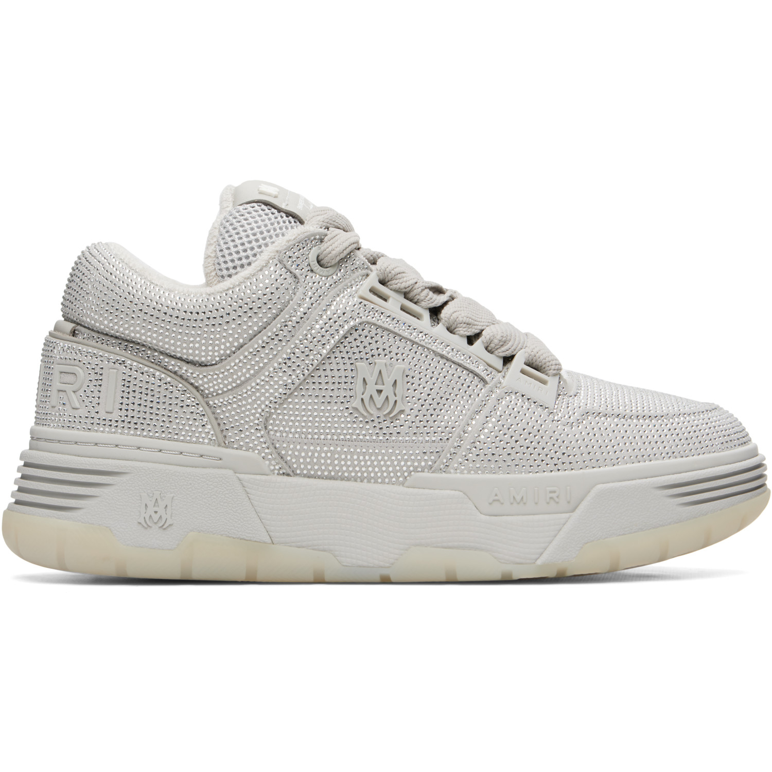 AMIRI Gray Crystal MA-1 Sneakers