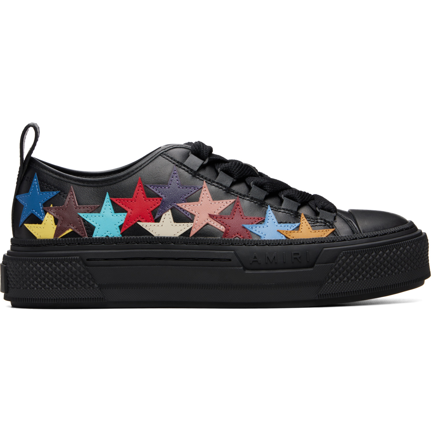 AMIRI Black Stars Court Low Sneakers
