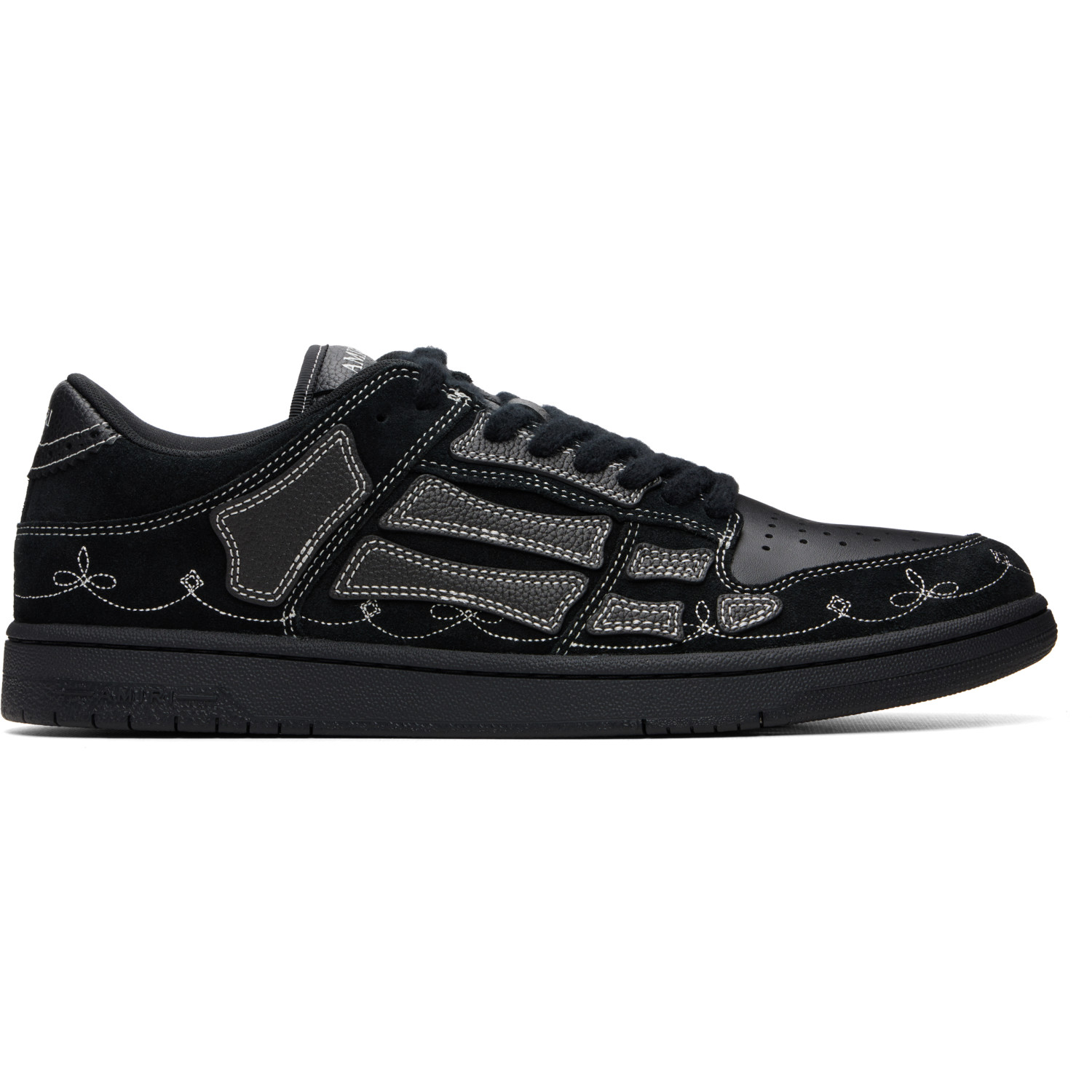 AMIRI Black Western Skel Top Low Sneakers
