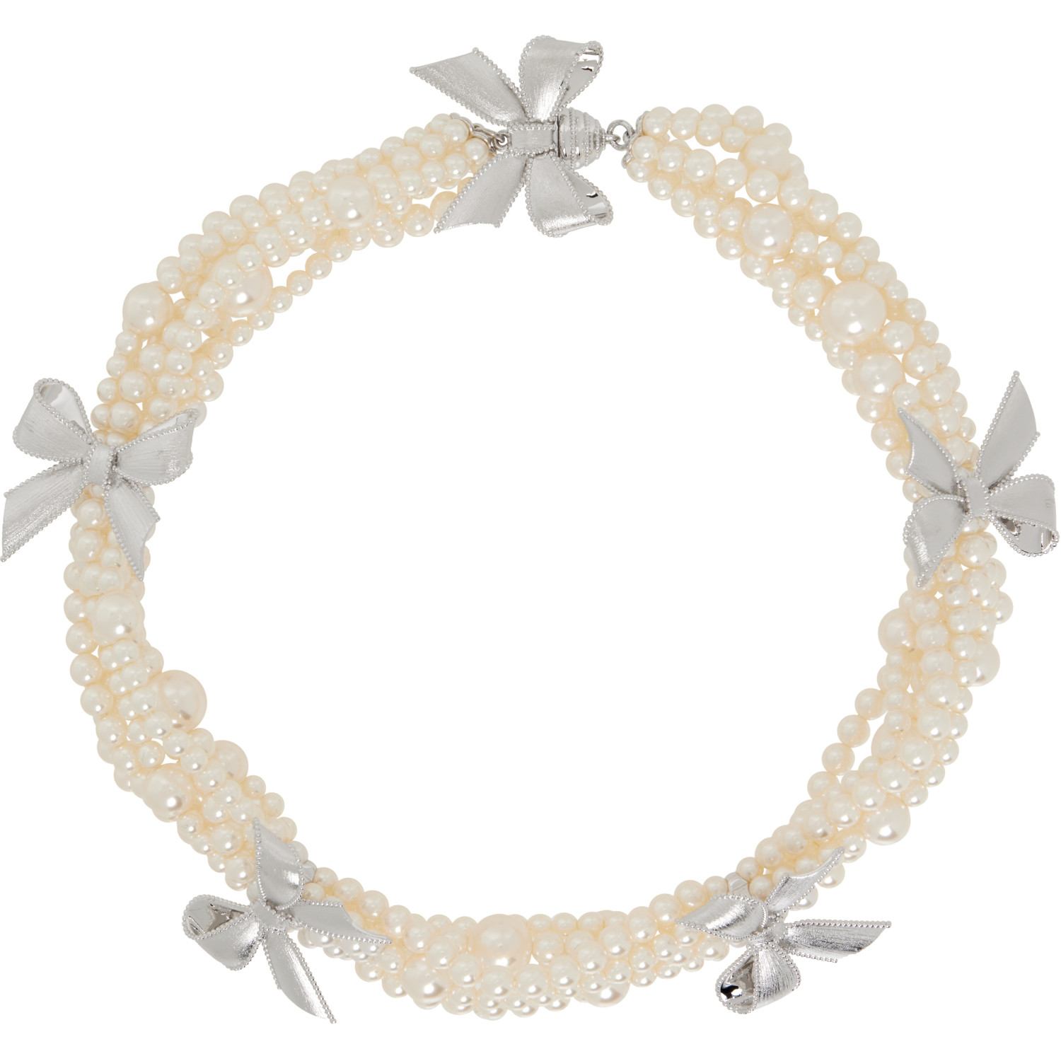 SHUSHU/TONG YVMIN Edition Bowknot Layers Clasp Necklace