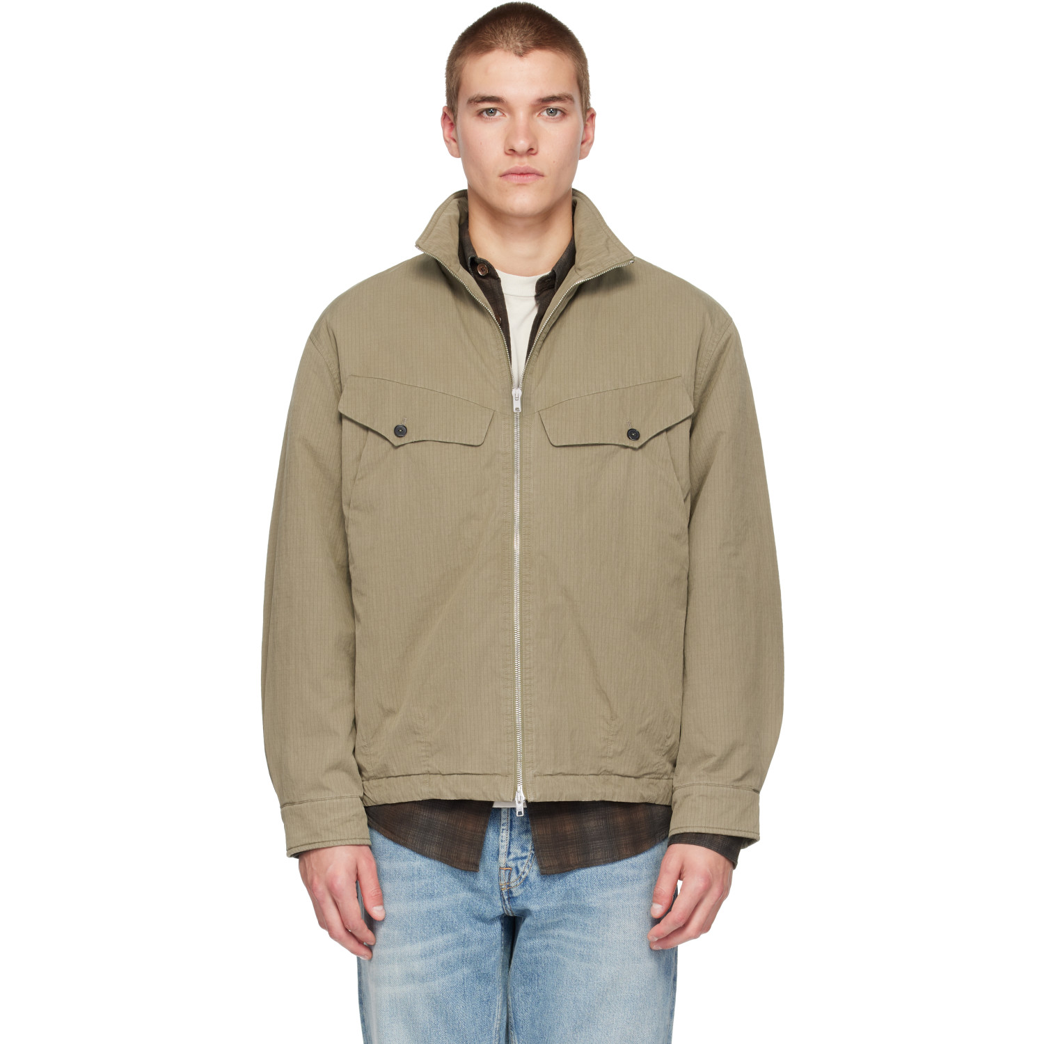 Second / Layer カーキ Vet ジャケット In Army Green
