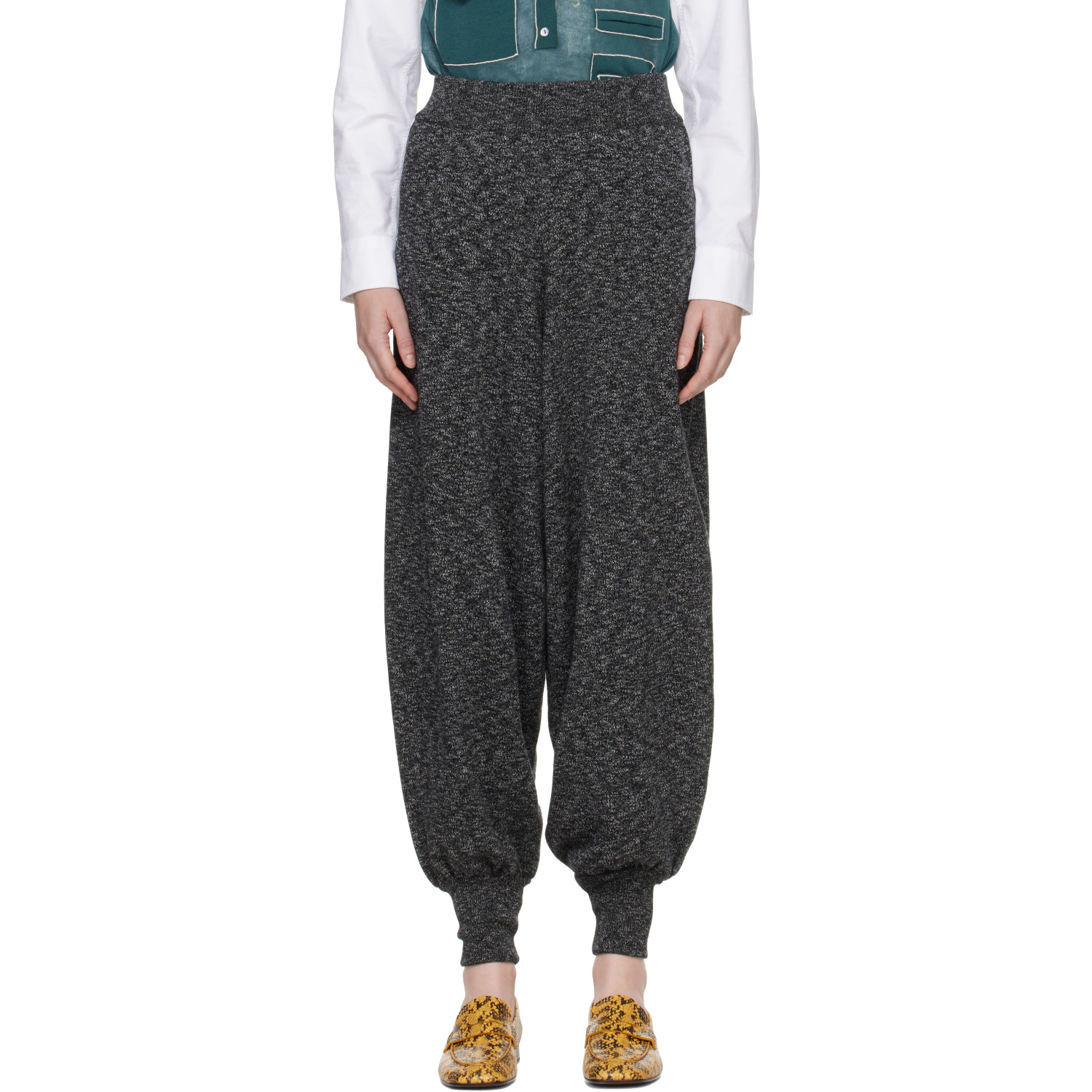 Cordera Gray Cotton Flecked Lounge Pants