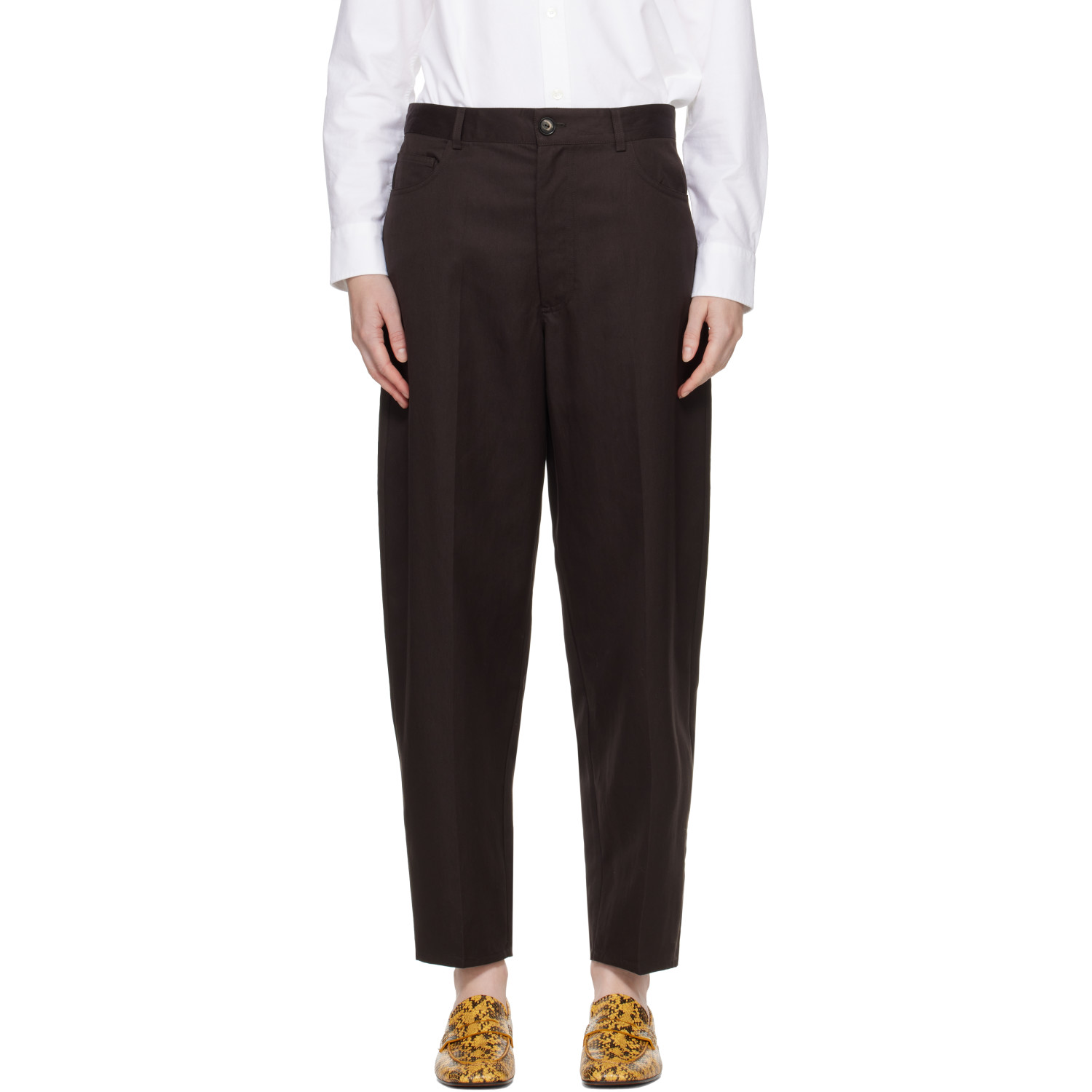 Cordera Brown Carrot Trousers