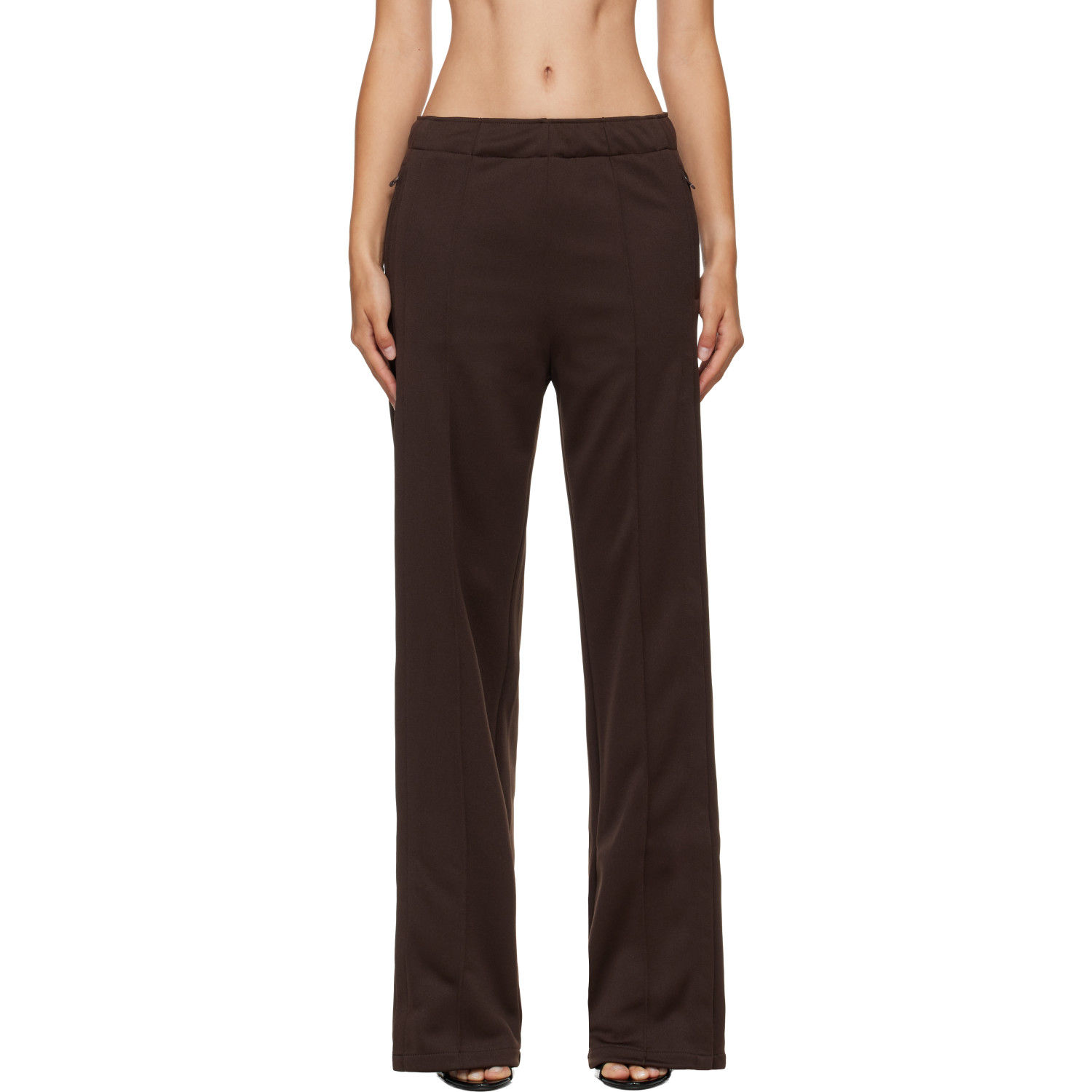Courrèges Brown Interlock Tracksuit Sweatpants
