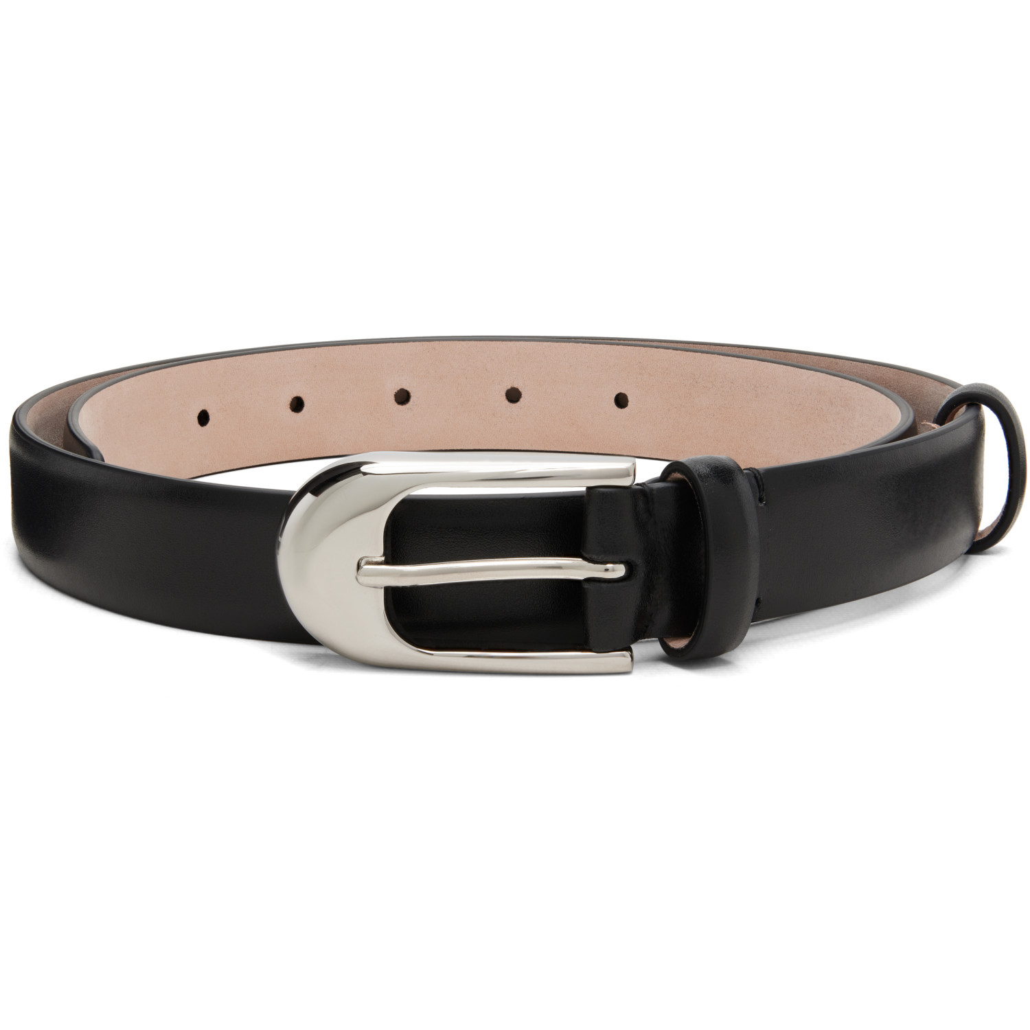 KHAITE Black Dome Belt