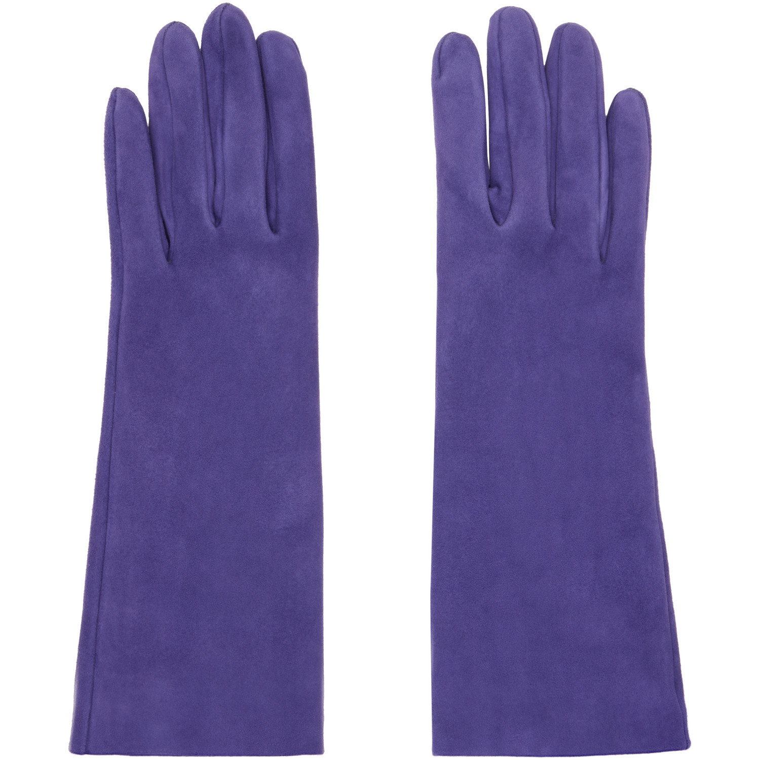 KHAITE Purple Remo Mid Gloves