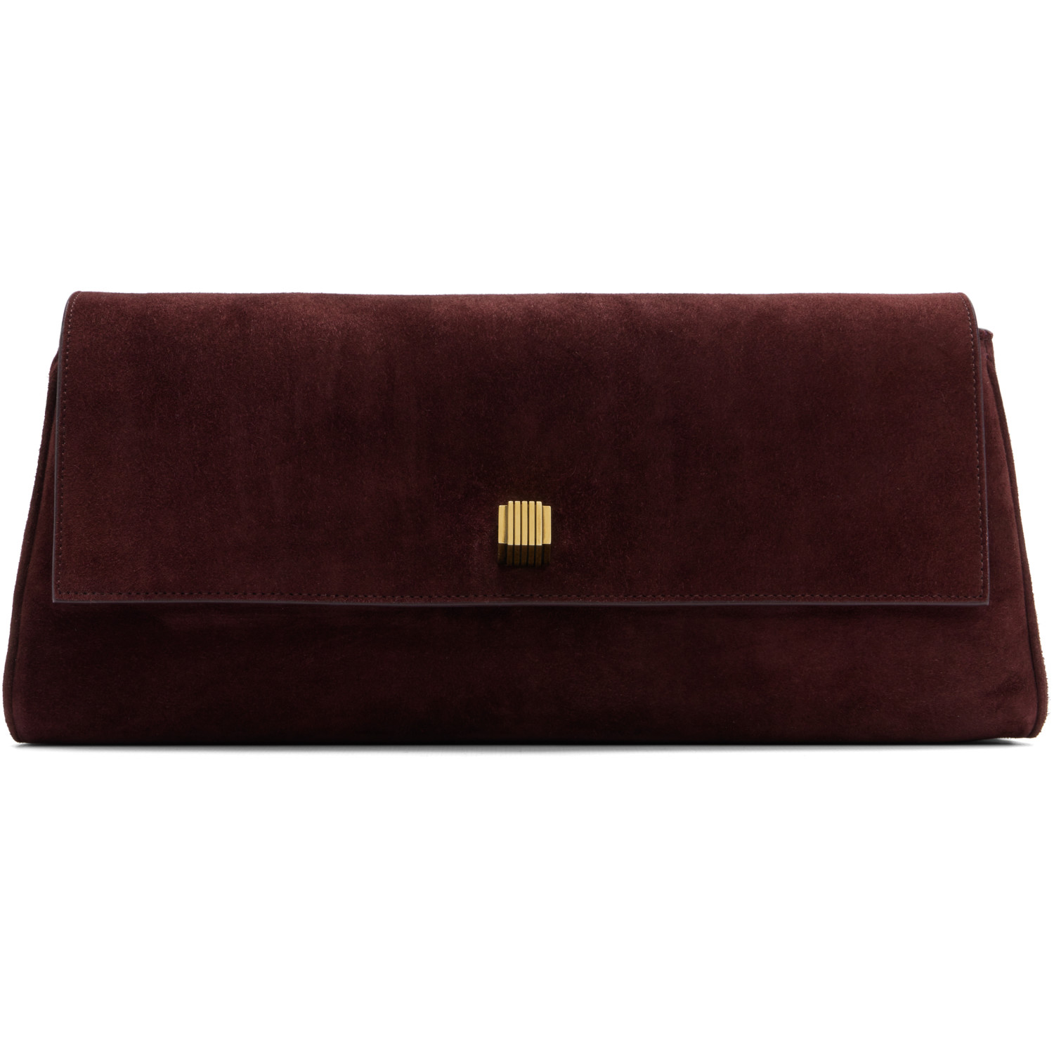 KHAITE Burgundy Audrey Clutch