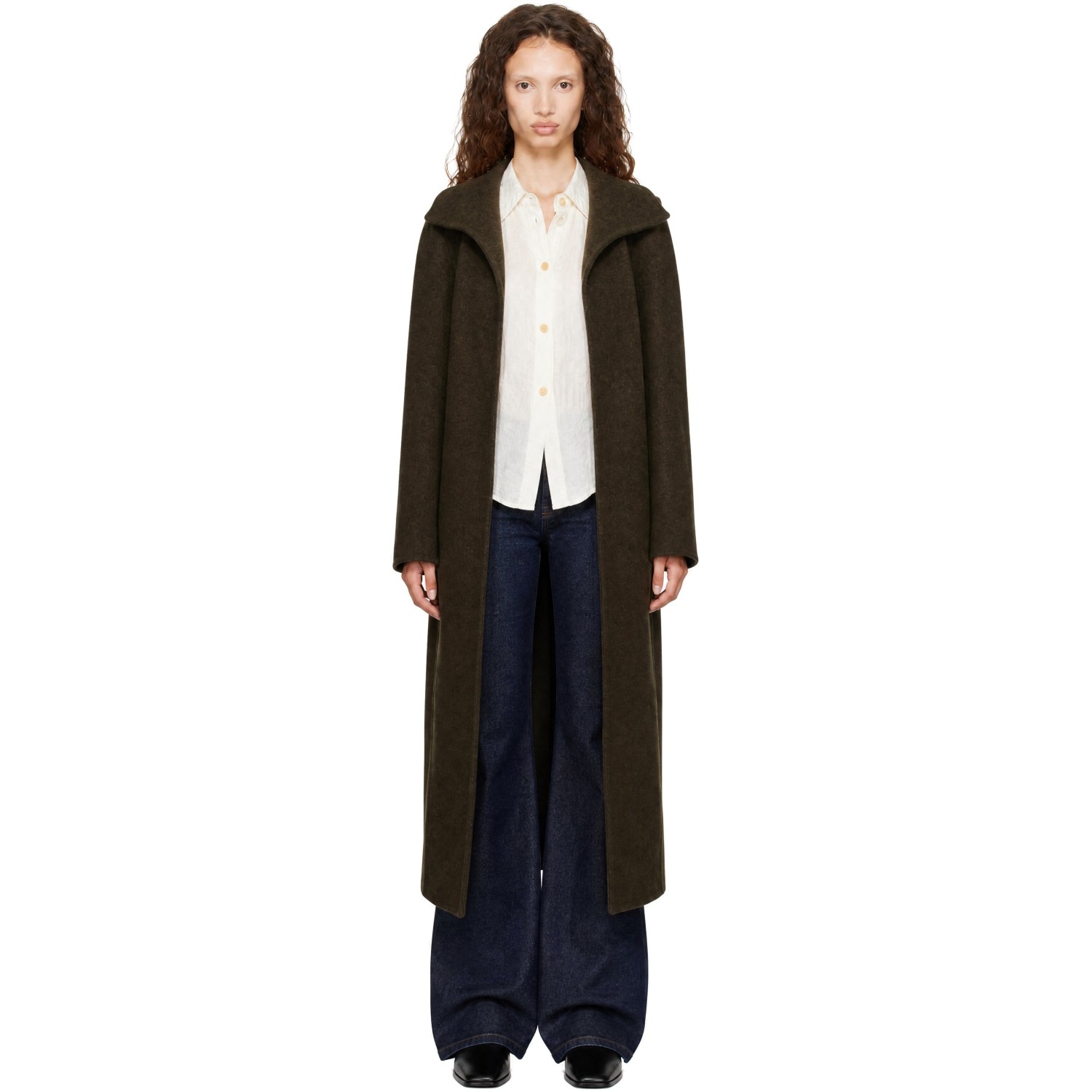 KHAITE Khaki Romare Coat