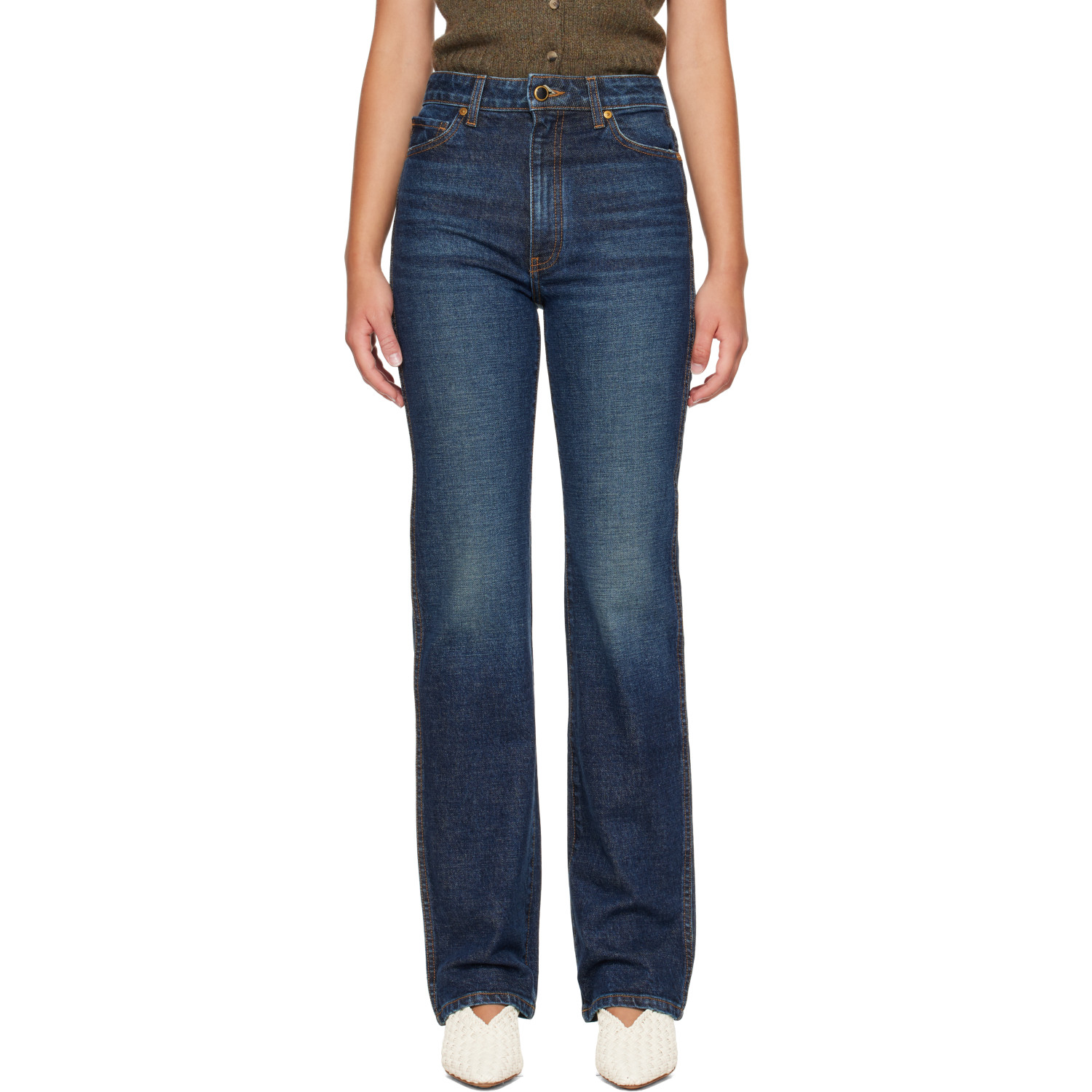 KHAITE Indigo Danielle Stretch Jeans