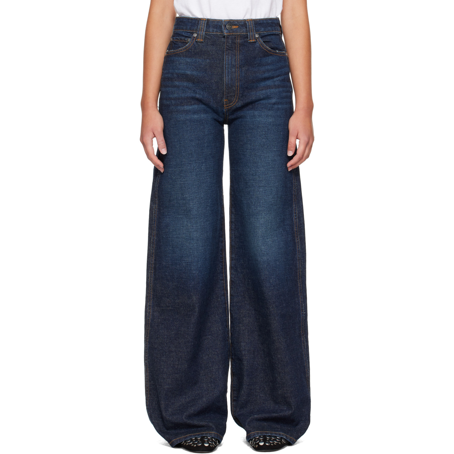 KHAITE Indigo Dane Stretch Jeans