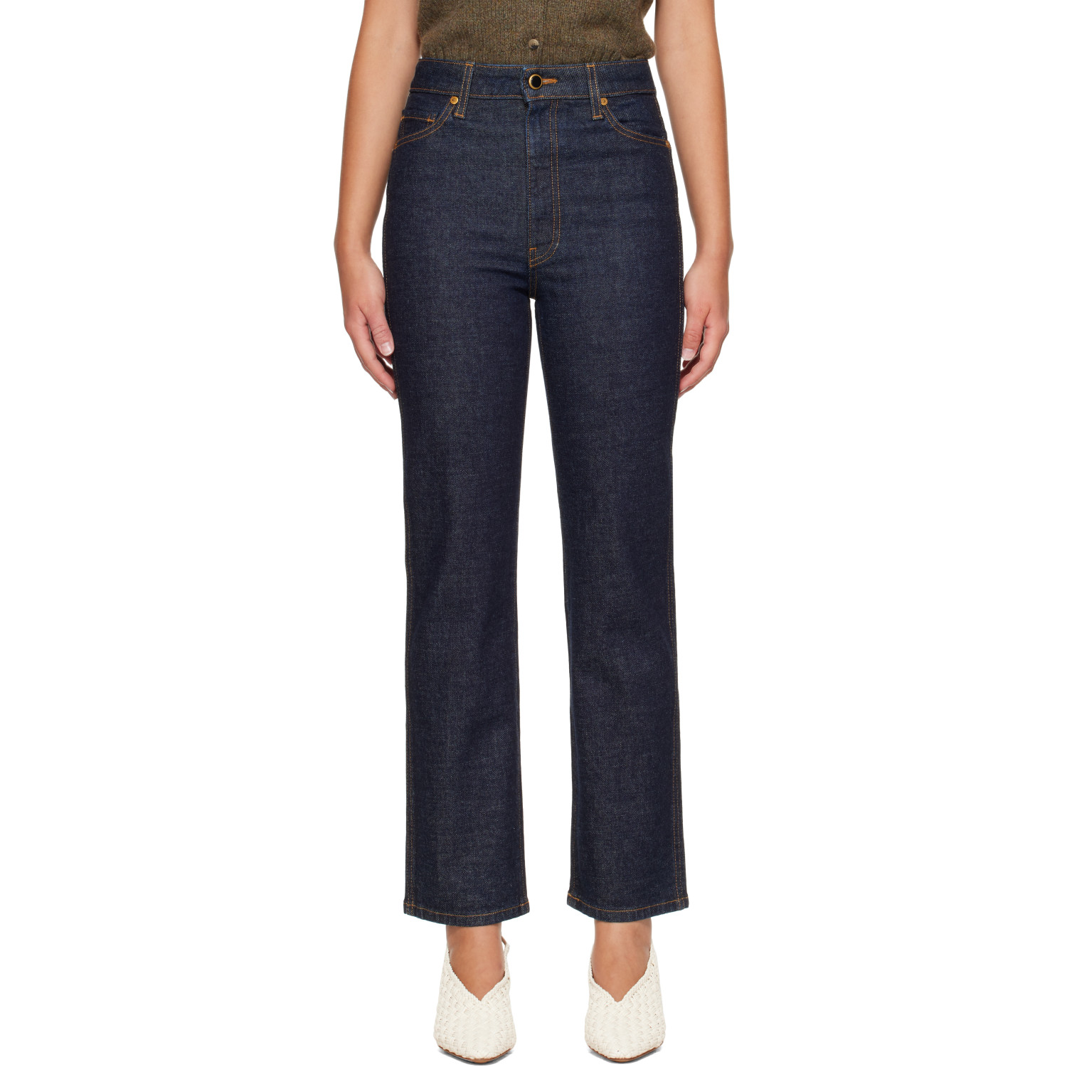 KHAITE Indigo Abigail Jeans