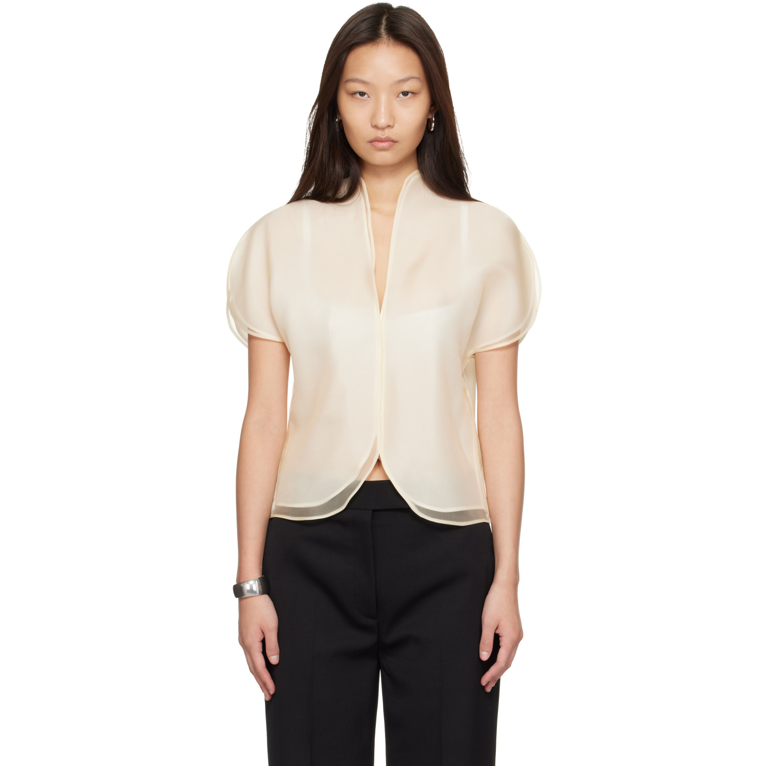 KHAITE Beige Briar Top