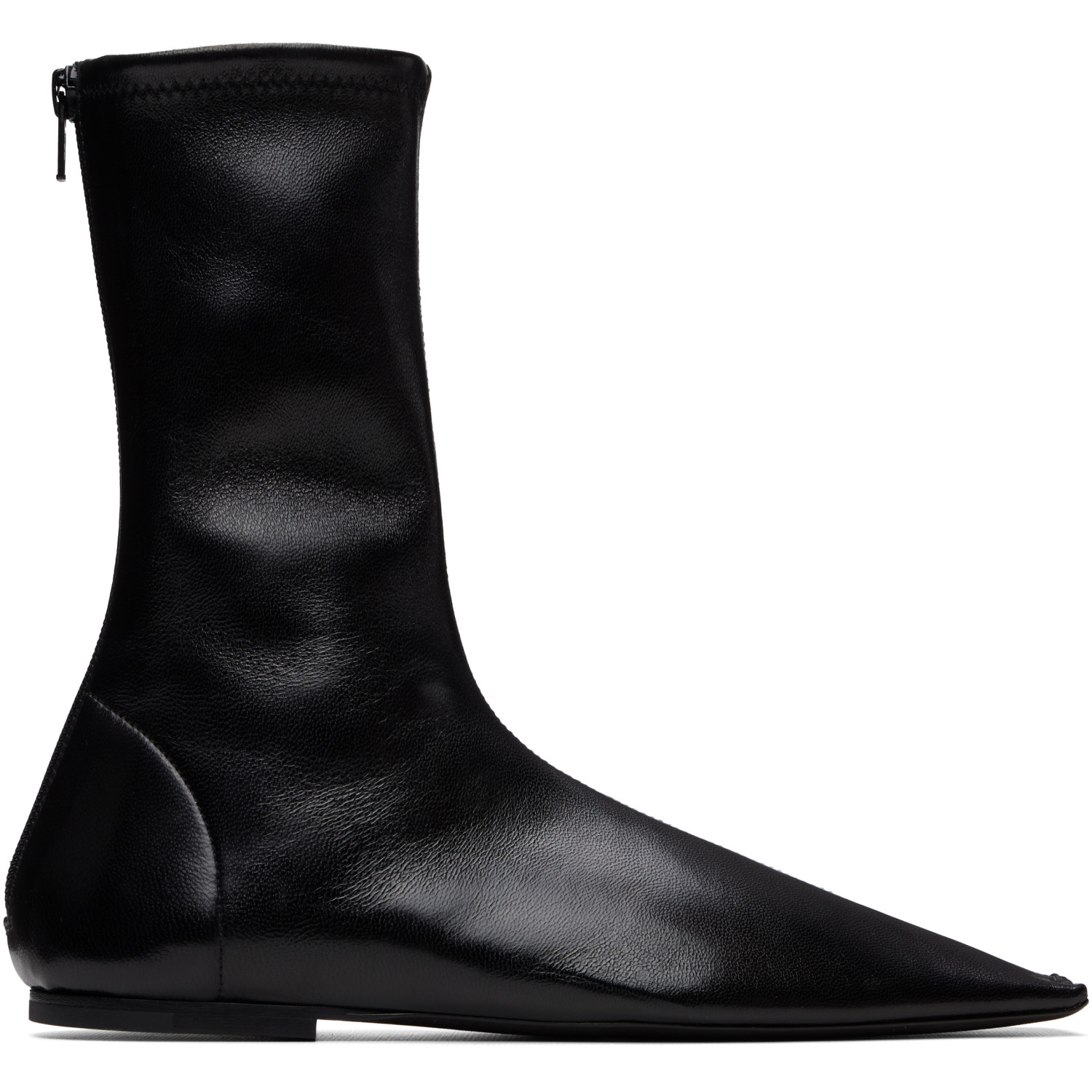 KHAITE Black Marlene Boots
