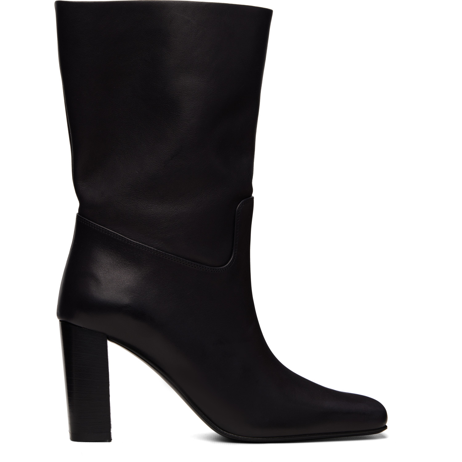 KHAITE Black Petra Ankle Boots
