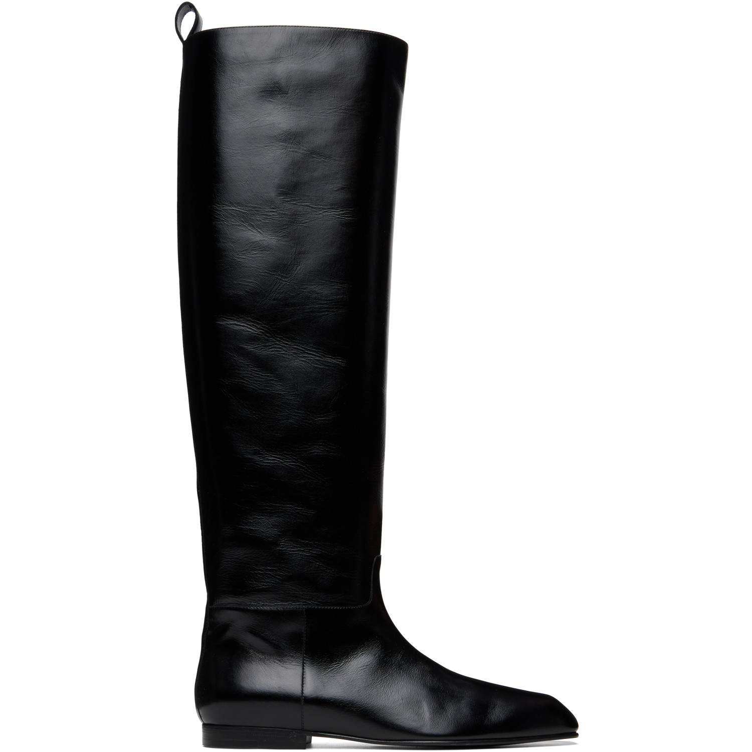 KHAITE Black Colt Knee-High Boots