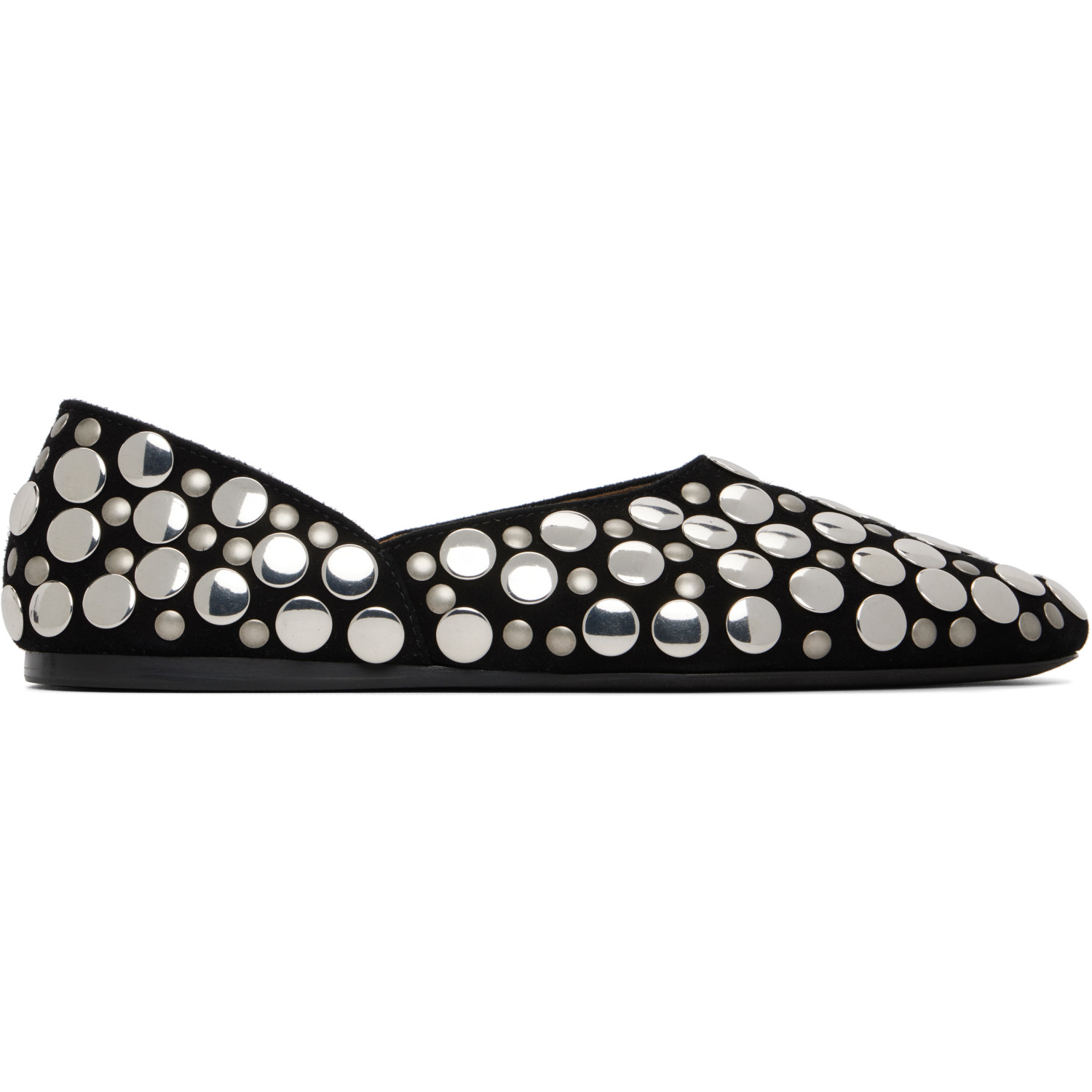 KHAITE Black Jane Ballerina Flats