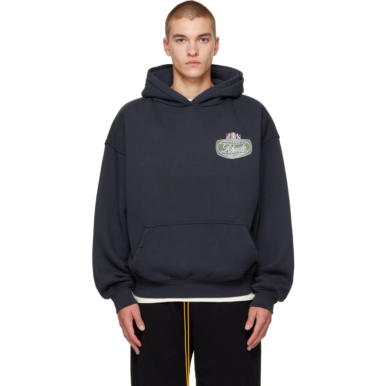 Rhude Gray 'Rhude Desert Racing' Hoodie