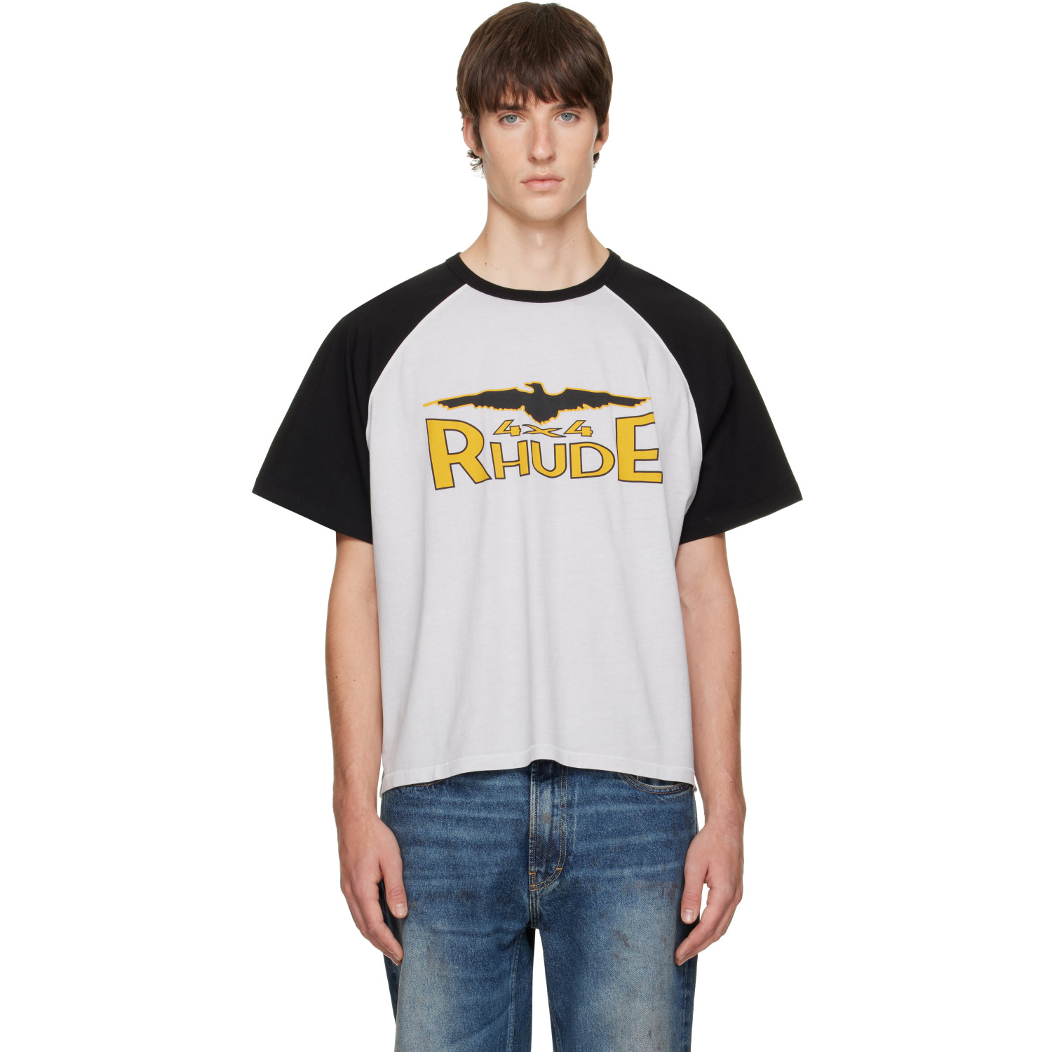 Rhude Gray 4x4 Spirit Raglan T-shirt