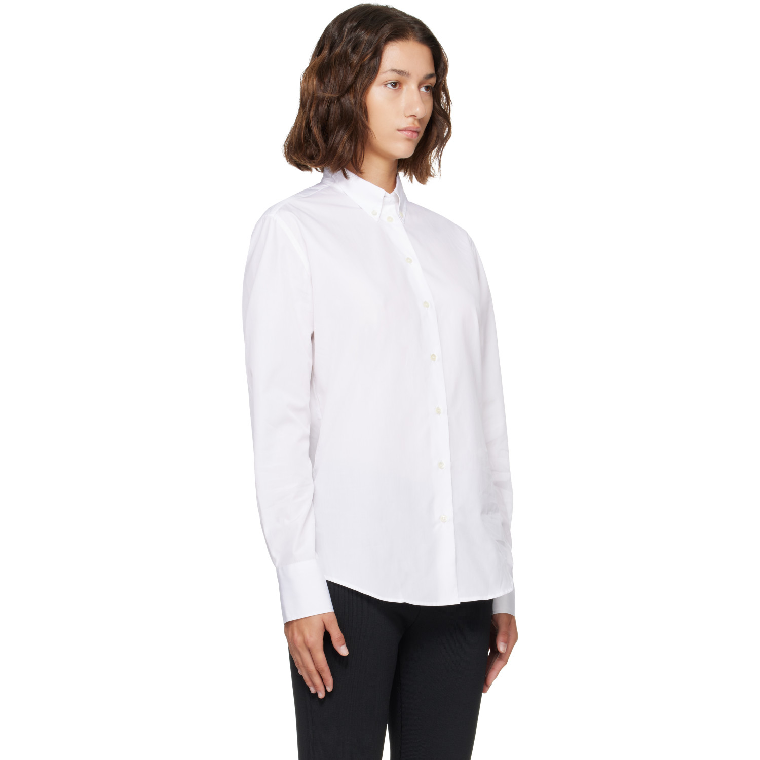 FLORE FLORE 화이트 카스타 셔츠