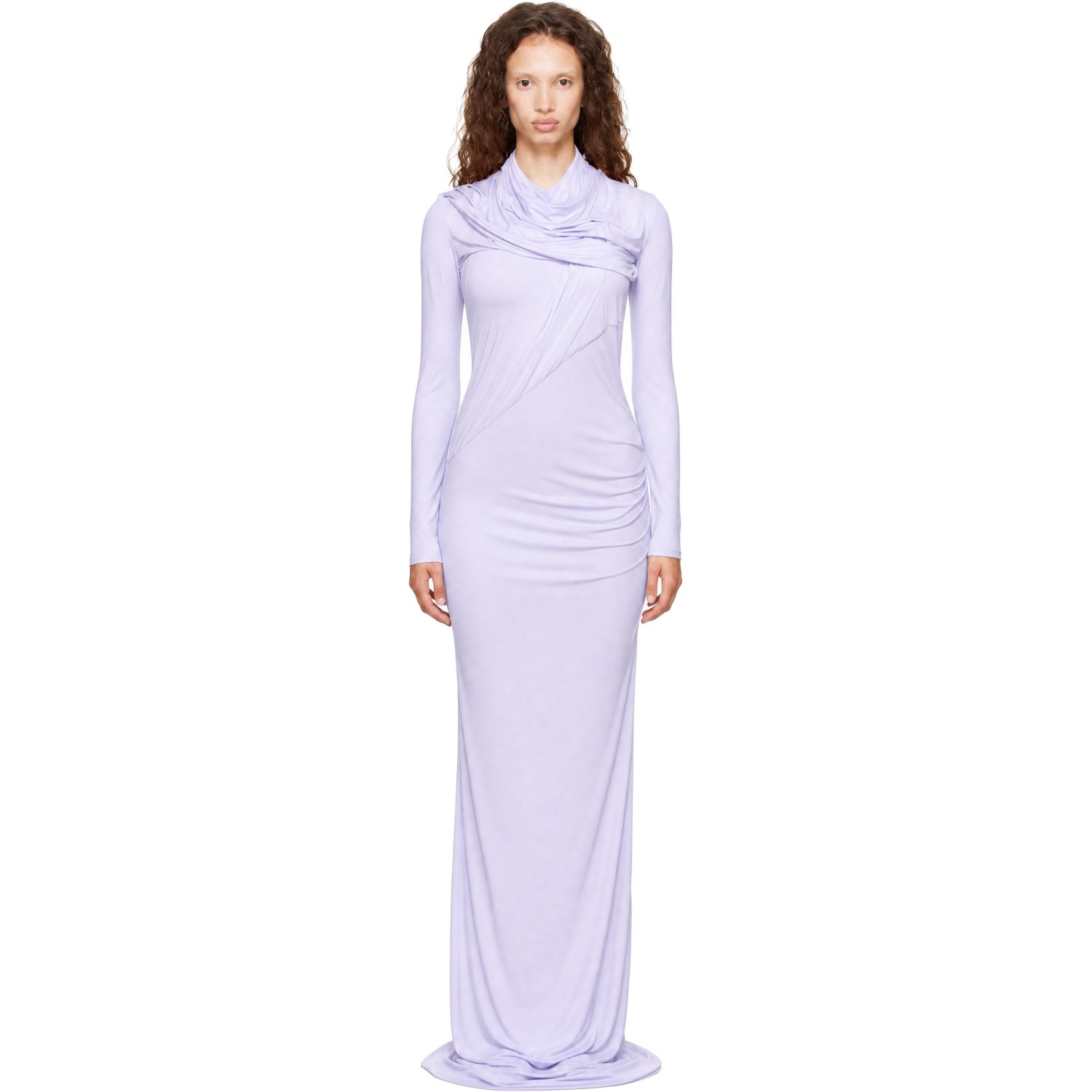 Entire Studios Purple Encase Maxi Dress