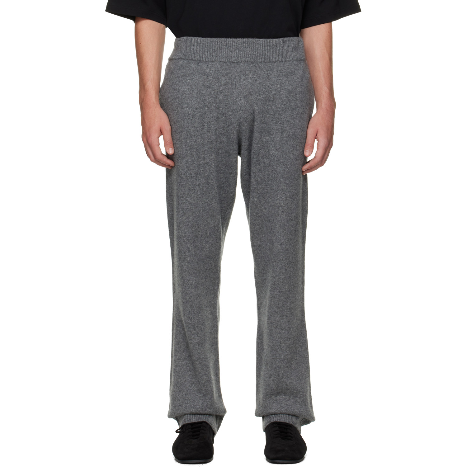 Entire Studios Gray Knit Cashmere Sweatpants