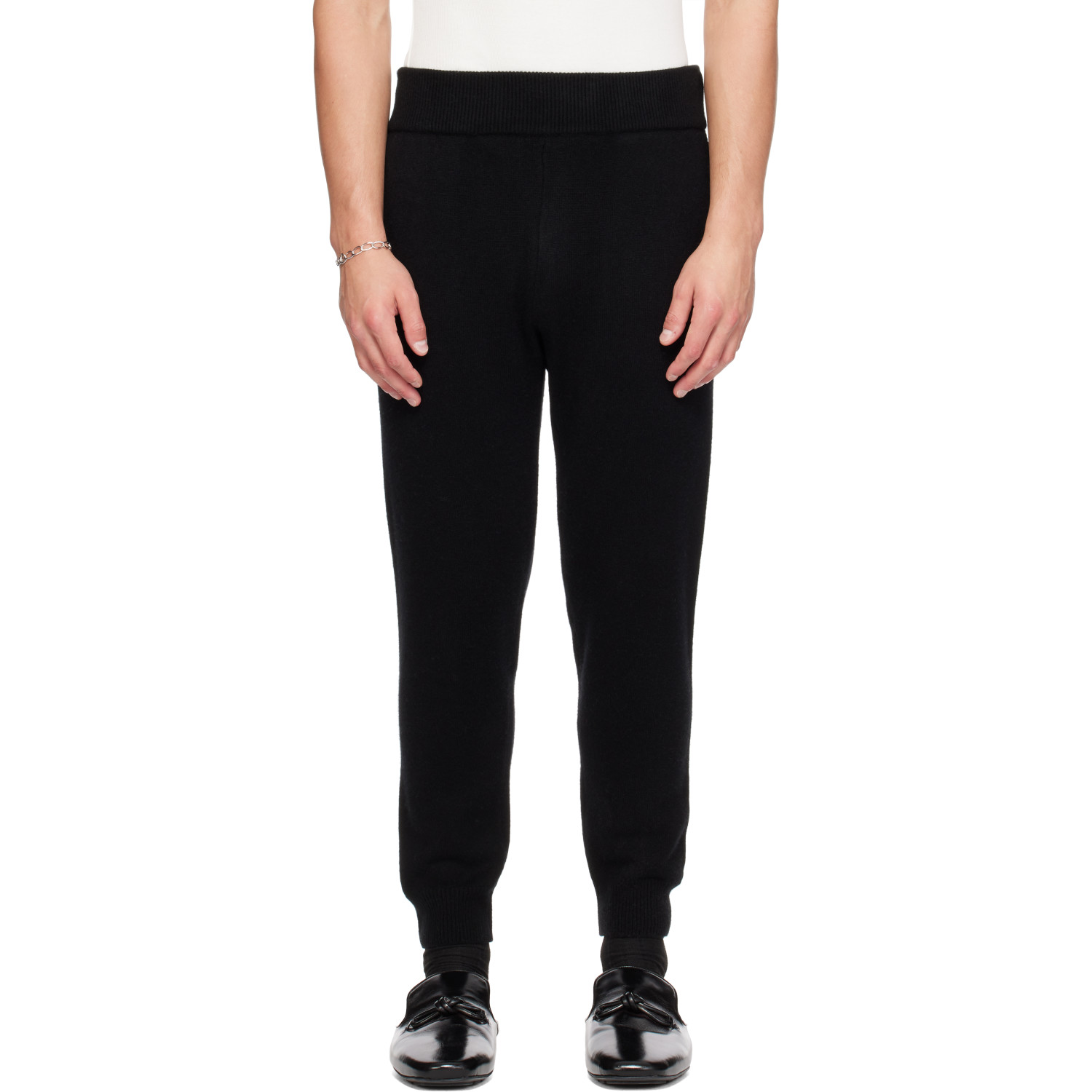 Entire Studios Black Slim Knit Sweatpants
