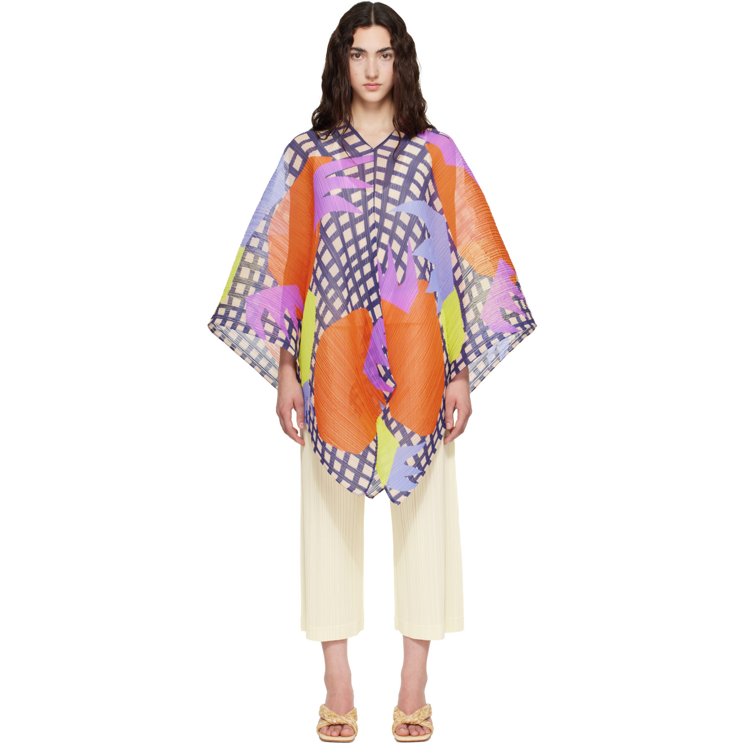 PLEATS PLEASE ISSEY MIYAKE Multicolor Madame-T Scarf