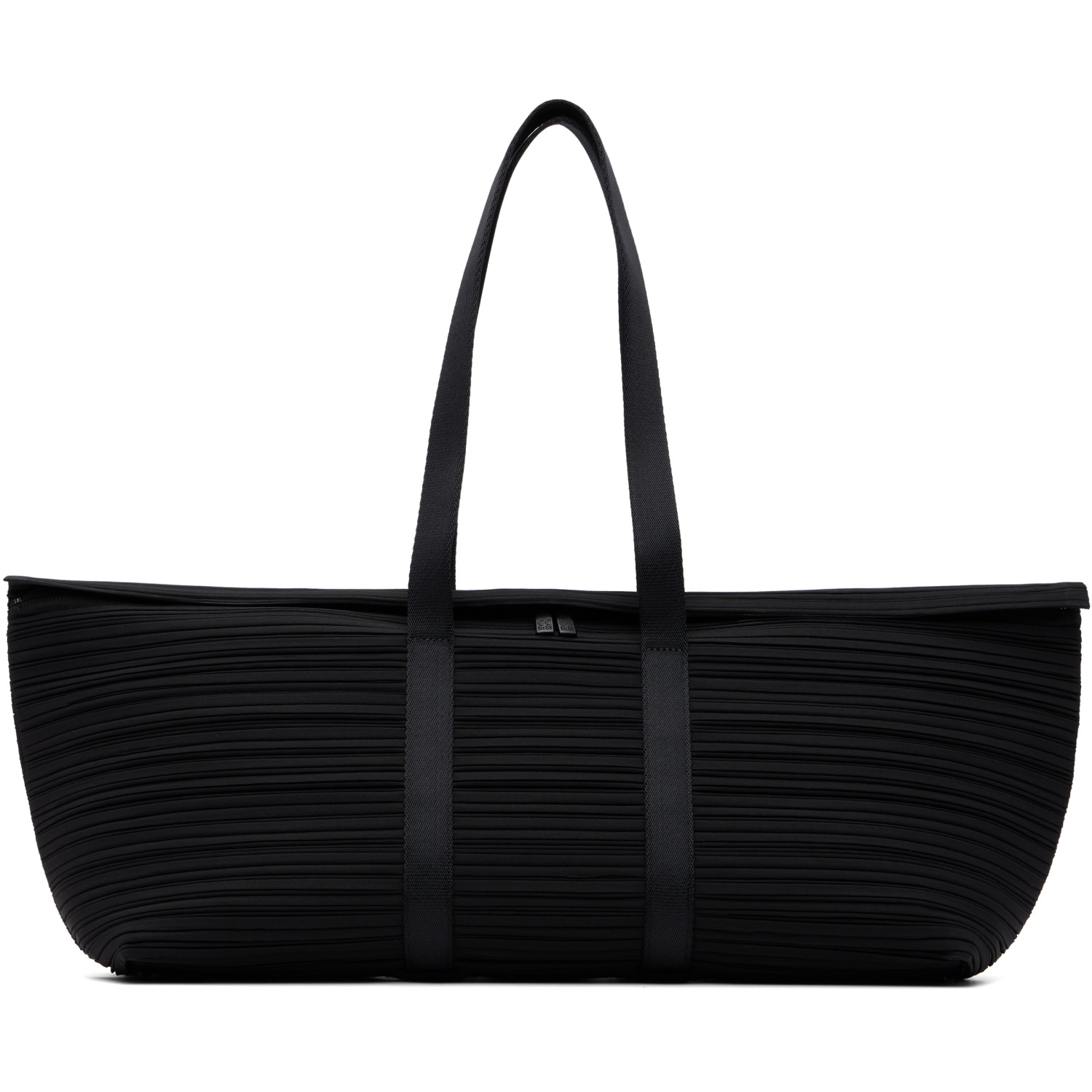 PLEATS PLEASE ISSEY MIYAKE Black Pleats Boston Bag